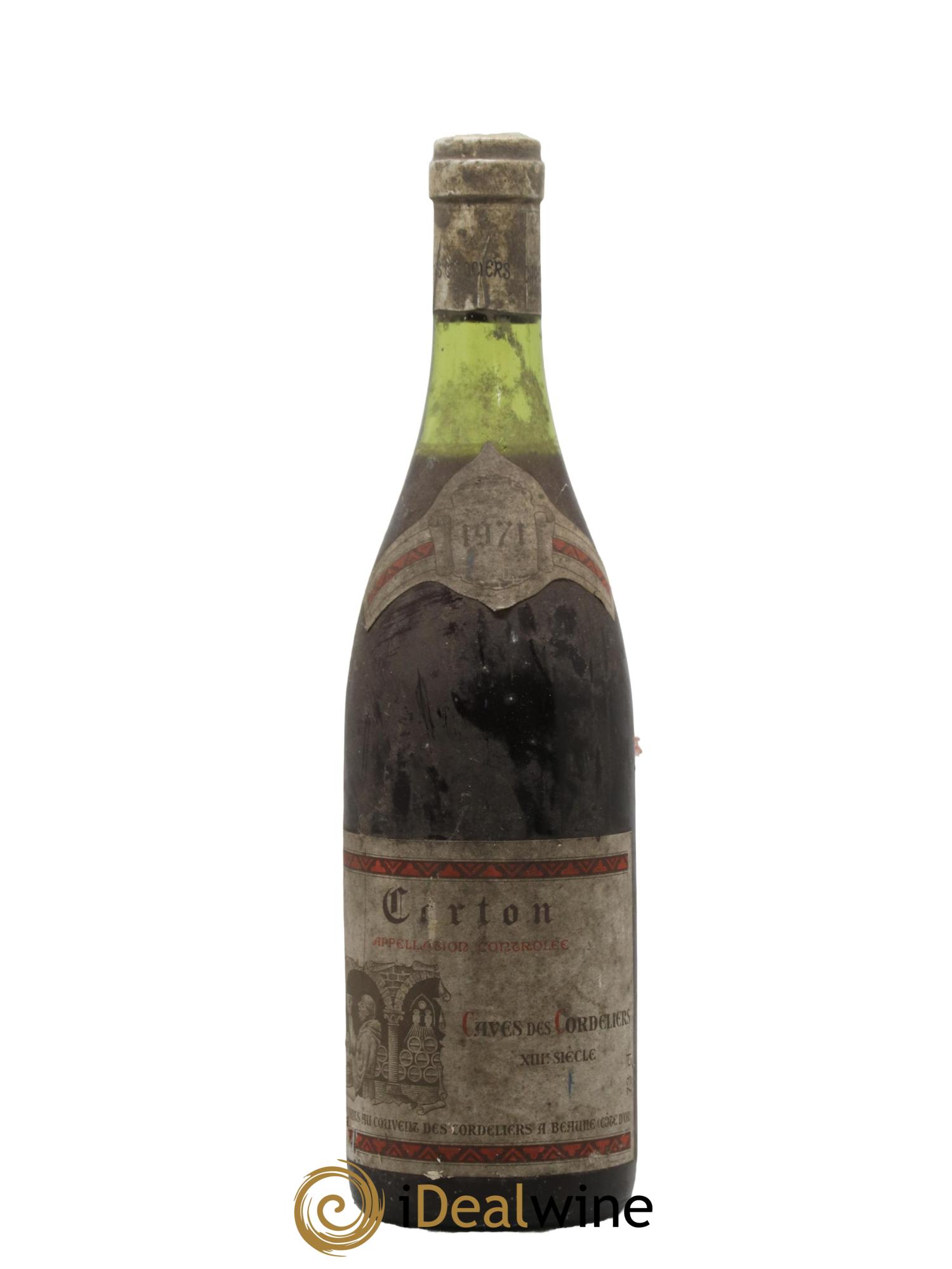 Corton Grand Cru Cave des Cordeliers 1971 - Lotto di 1 bottiglia - 0