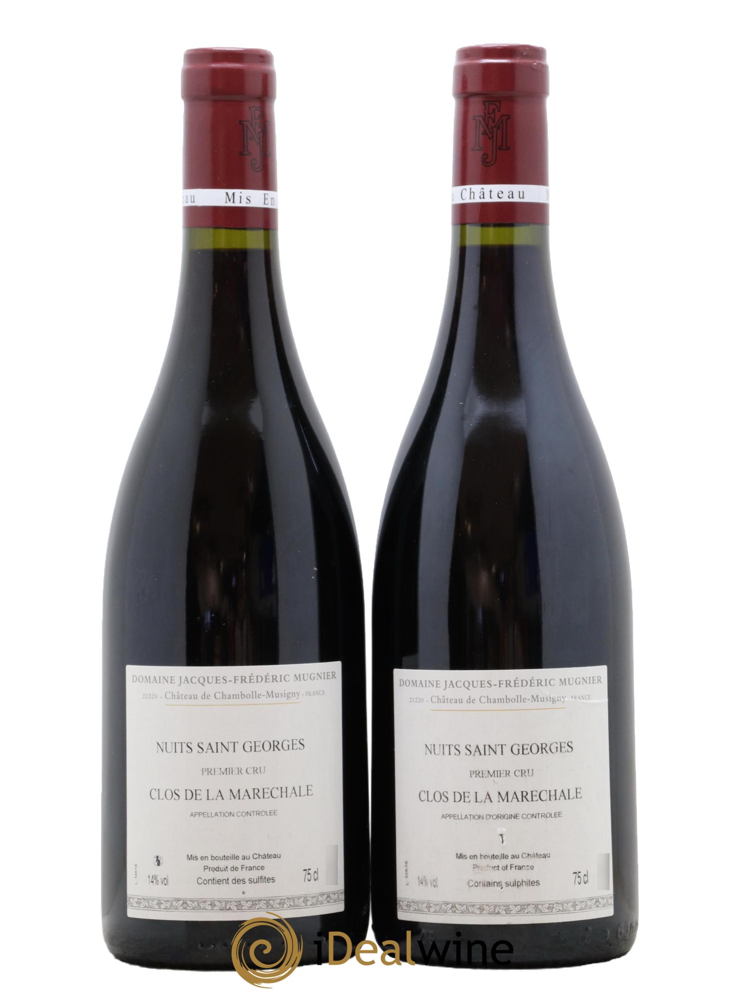 Nuits Saint-Georges 1er Cru Clos de La Maréchale Jacques-Frédéric Mugnier 2018 - Lotto di 2 bottiglie - 1