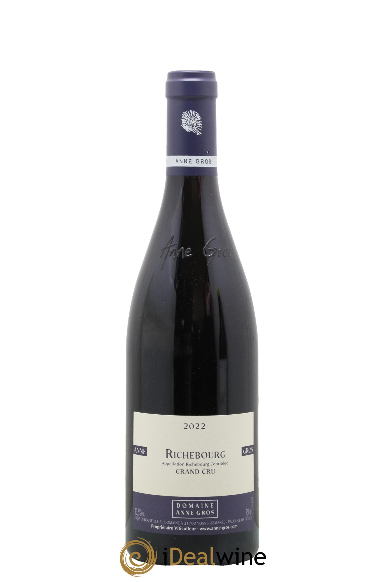 Richebourg Grand Cru Anne Gros 2022 - Lot de 1 bouteille - 0