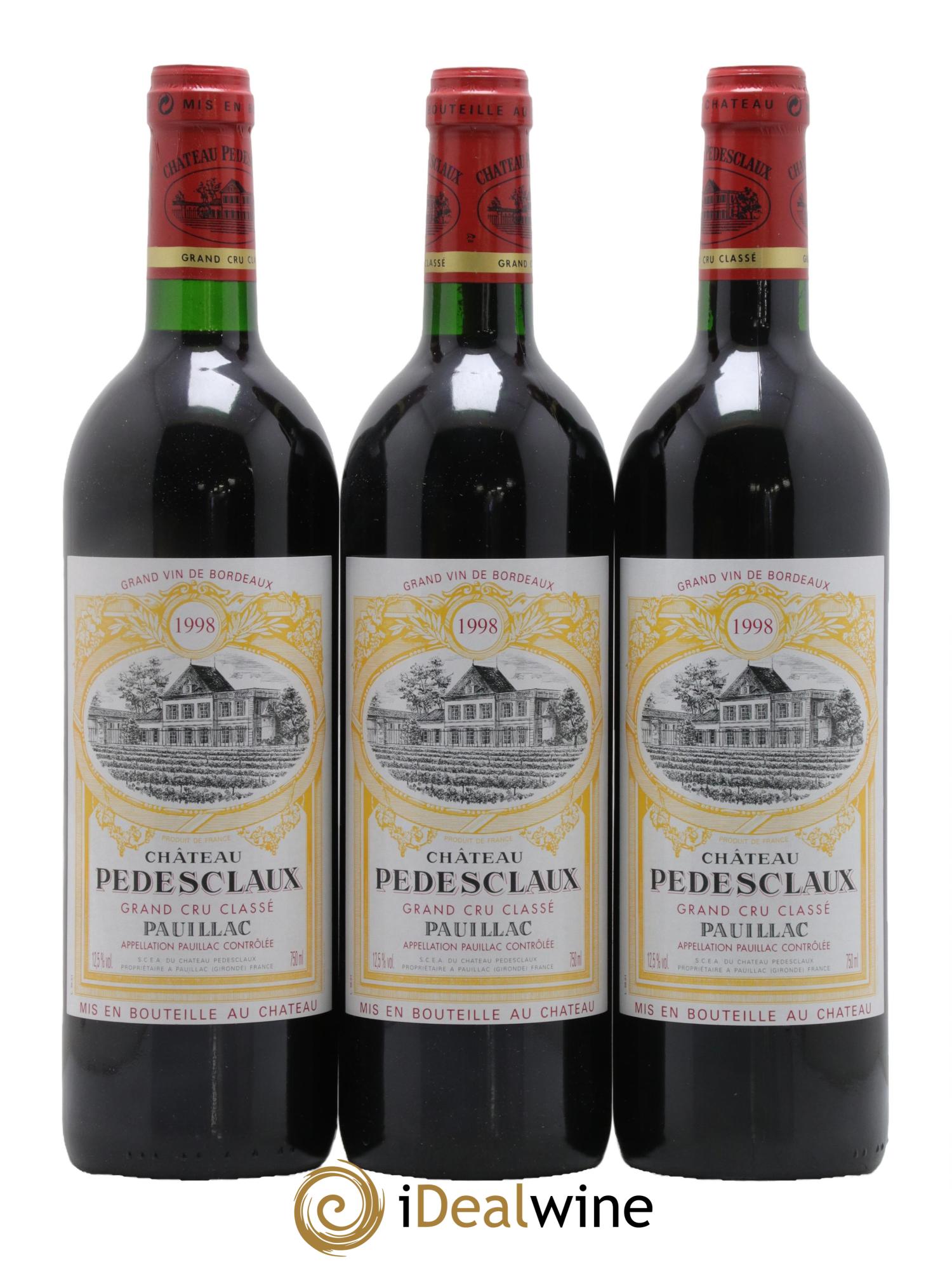 Château Pedesclaux 5ème Grand Cru Classé 1998 - Posten von 12 Flaschen - 1