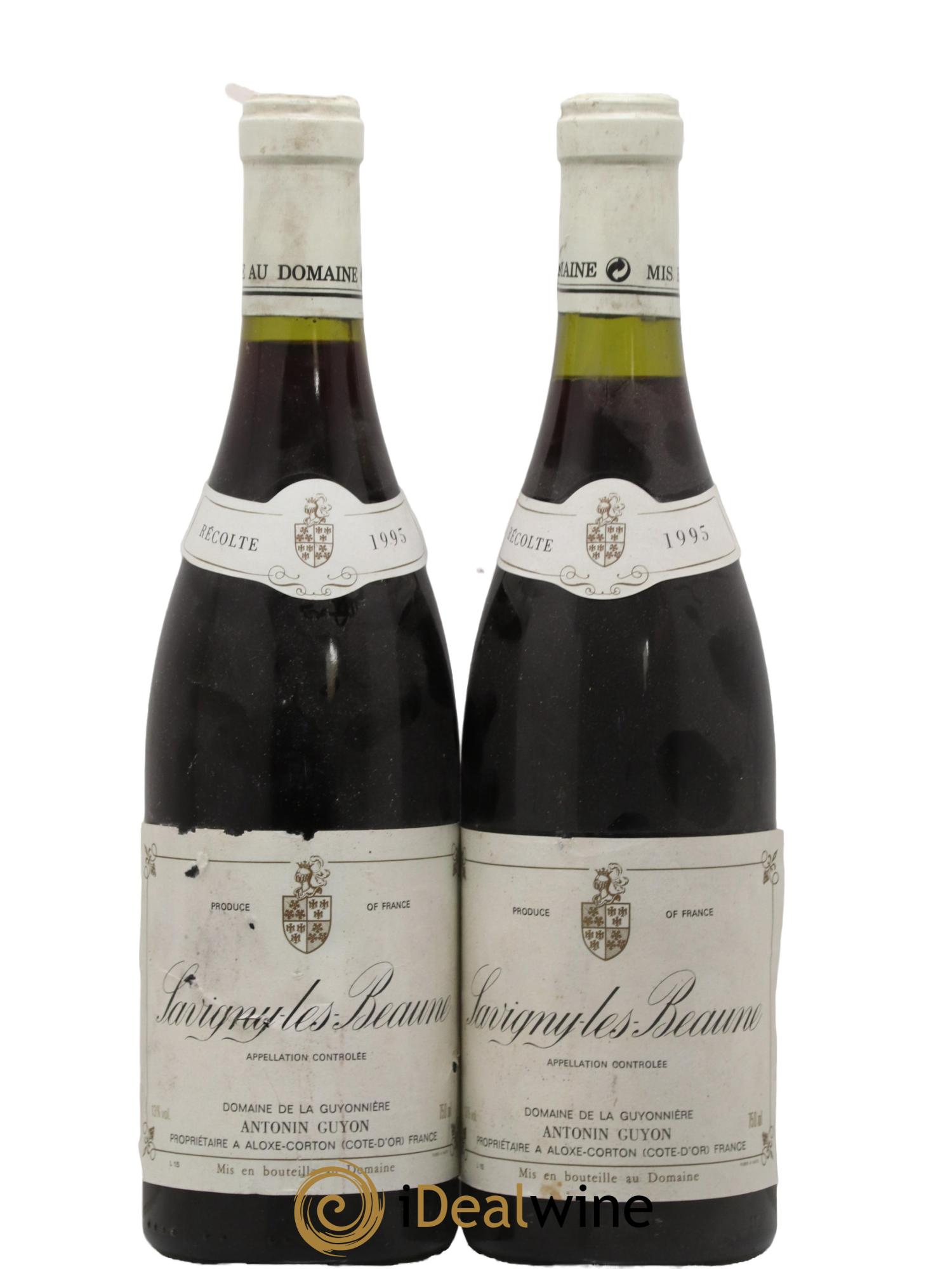 Savigny-lès-Beaune Antonin Guyon 1995 - Lot of 2 bottles - 0