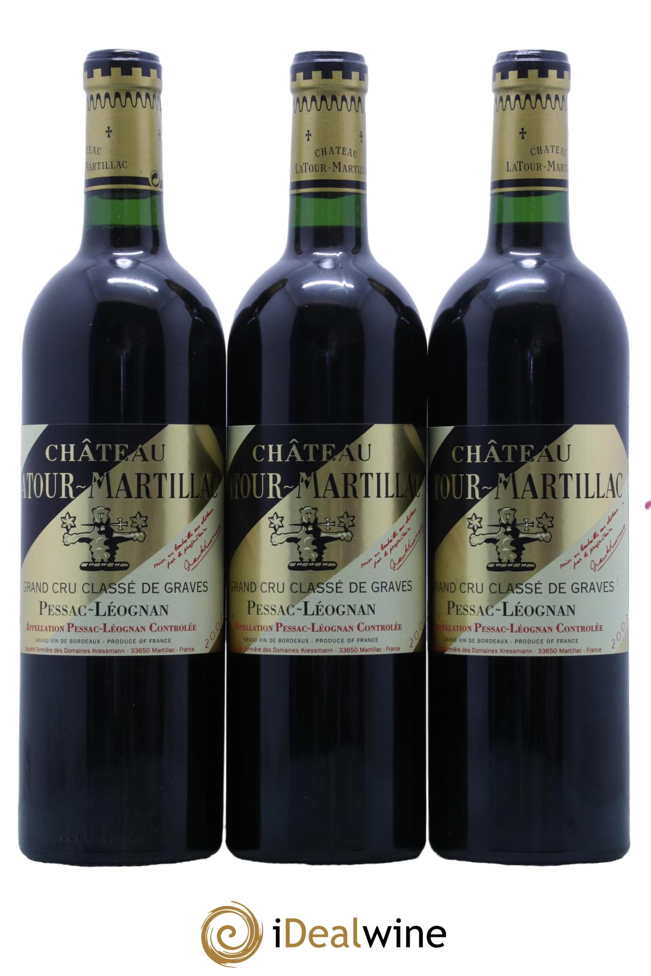 Château Latour-Martillac Cru Classé de Graves  2003 - Lot de 12 bouteilles - 1