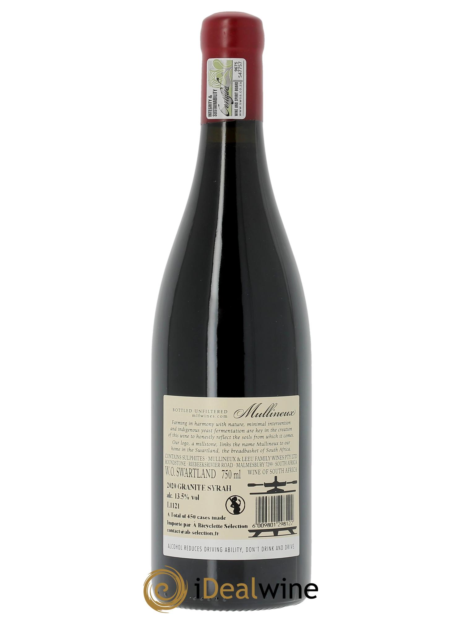 Swartland Mullineux & Leeu Single Terroir Schist Syrah  2020 - Posten von 1 Flasche - 1