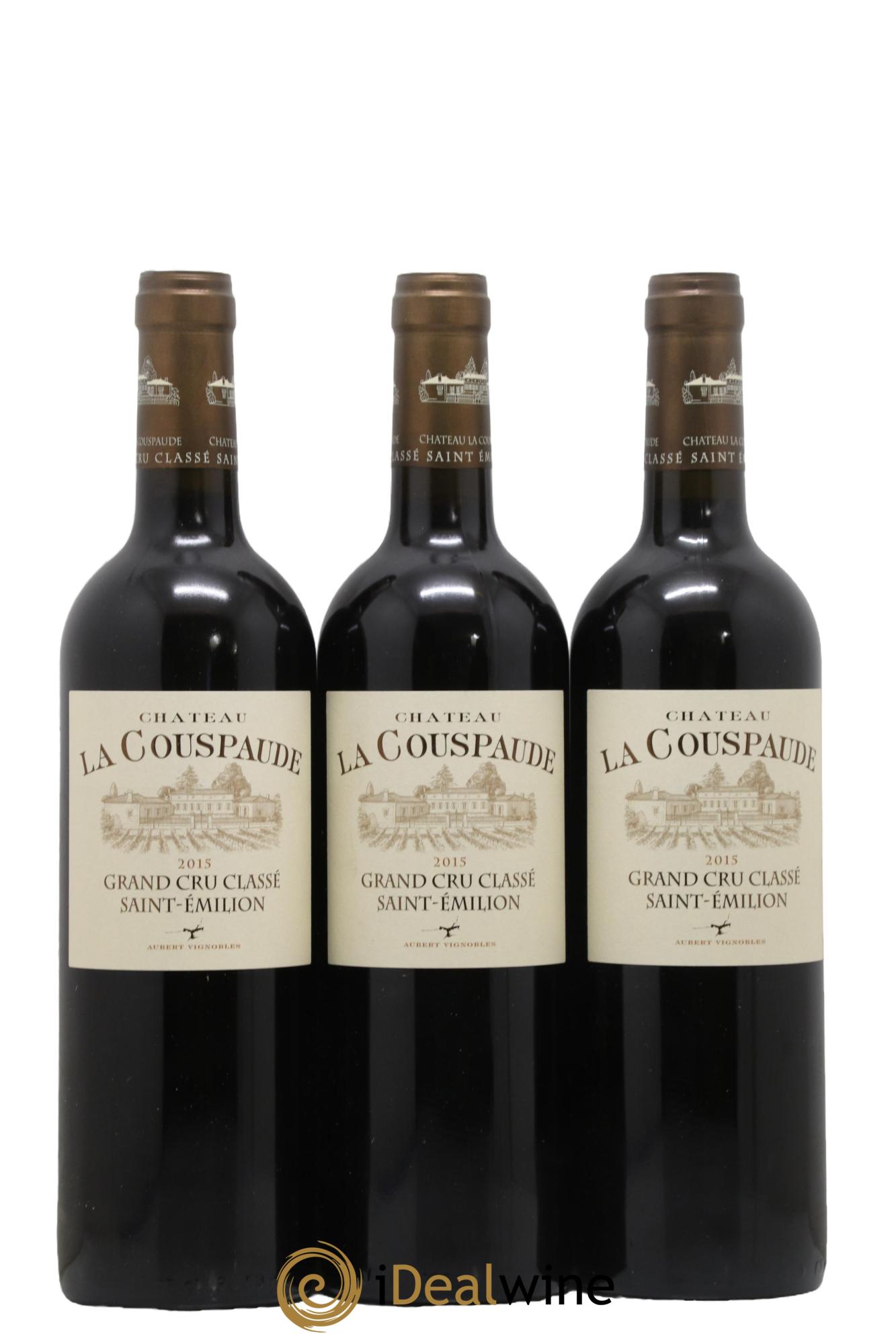 Château la Couspaude Grand Cru Classé 2015 - Lot de 3 bouteilles - 0