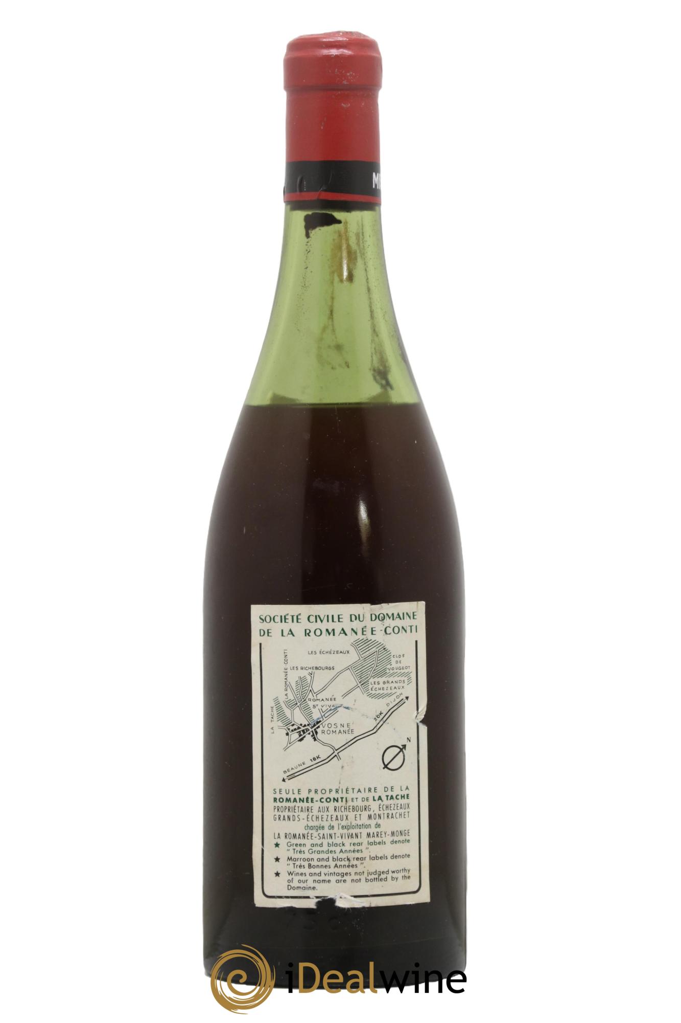 La Tâche Grand Cru Domaine de la Romanée-Conti 1969 - Posten von 1 Flasche - 1