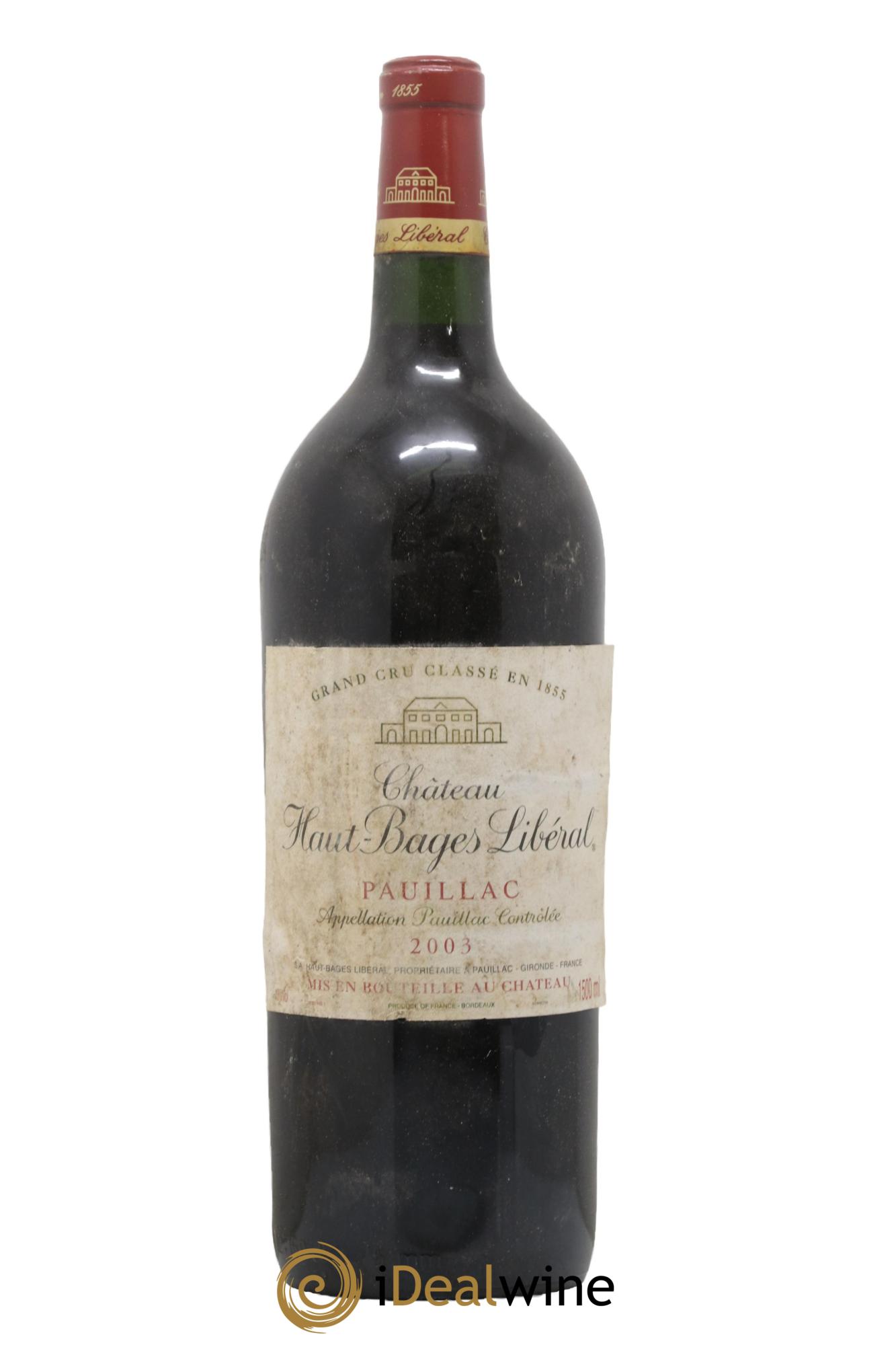 Château Haut Bages Libéral 5ème Grand Cru Classé 2003 - Lotto di 1 magnum - 0