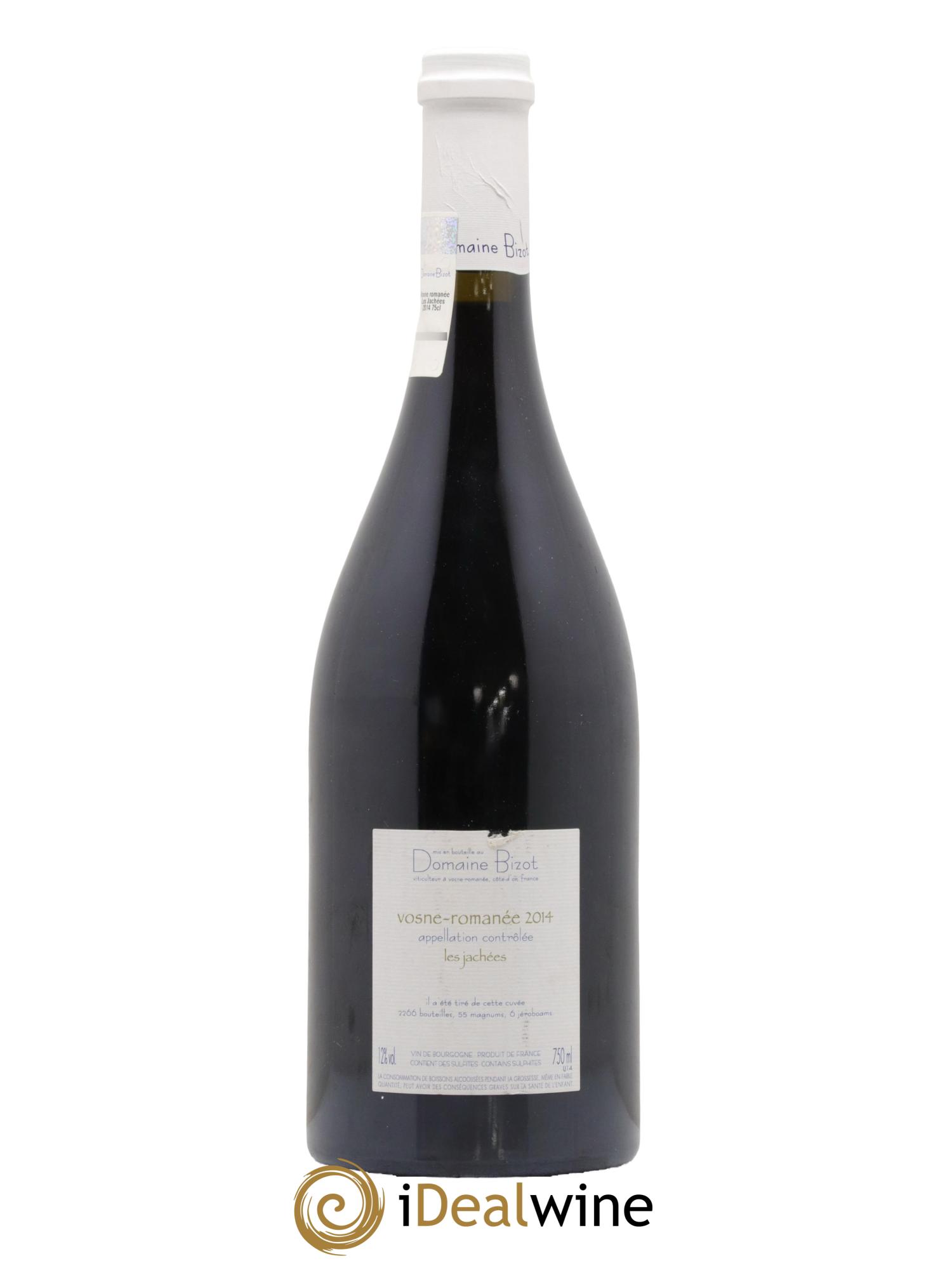 Vosne-Romanée Les Jachées Bizot (Domaine)  2014 - Lot de 1 bouteille - 1