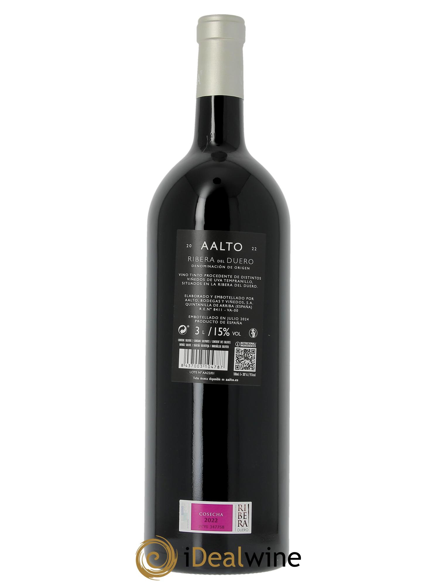 Ribera Del Duero DO Aalto Bodegas y Vinedos Aalto  2022 - Lot of 1 double magnum - 2