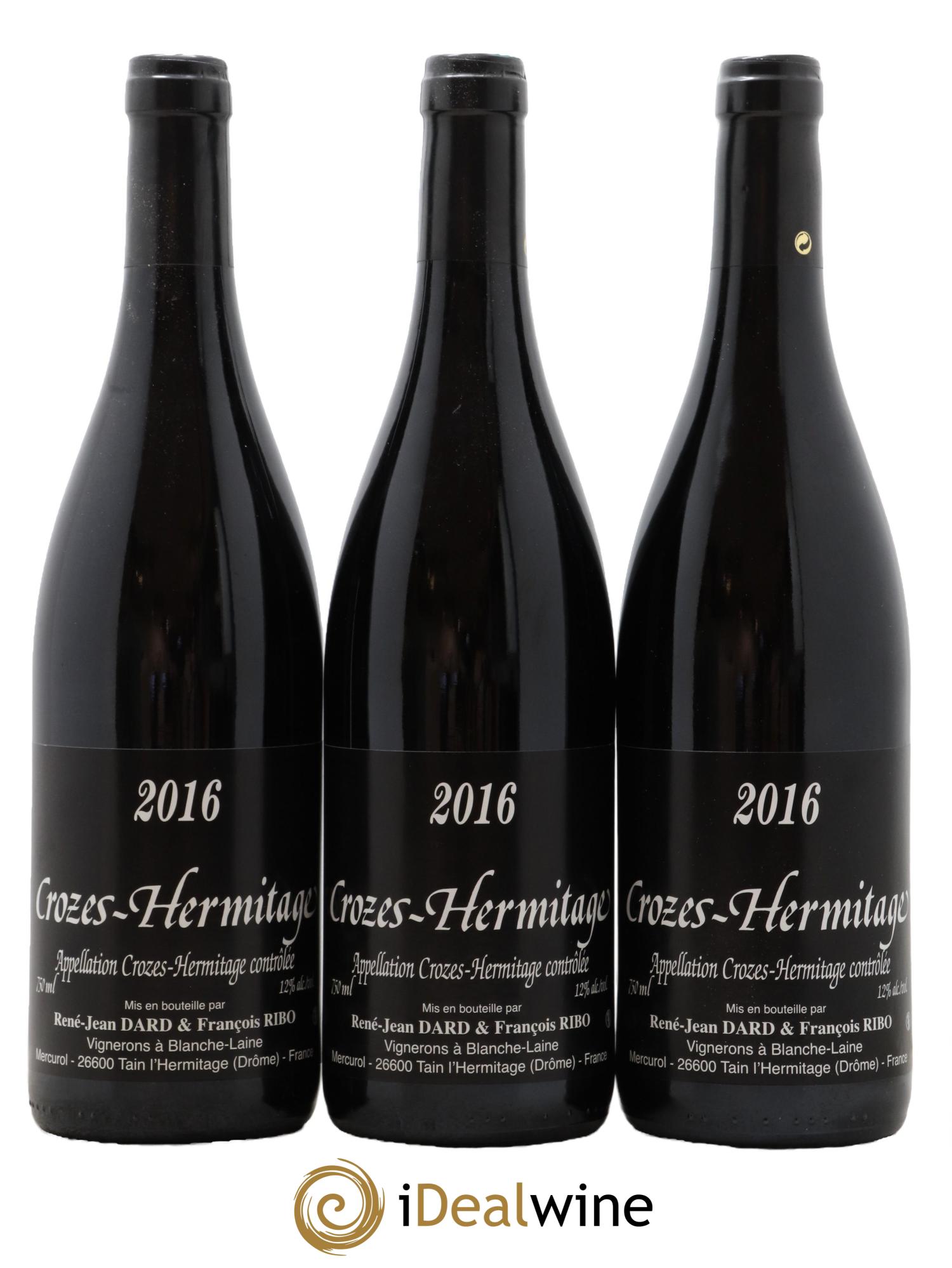 Crozes-Hermitage Dard et Ribo (Domaine) 2016 - Lotto di 3 bottiglie - 0