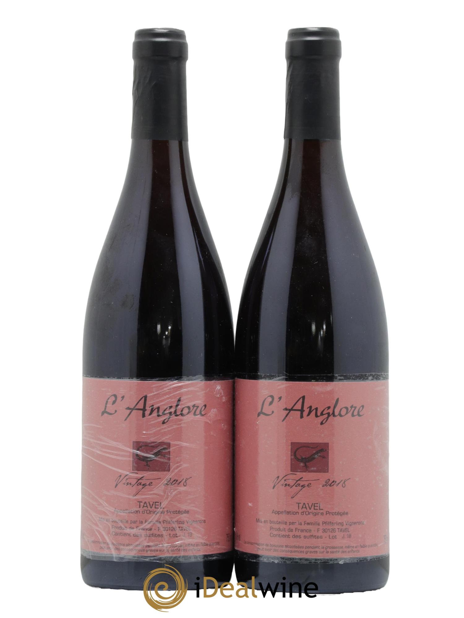 Tavel Vintage L'Anglore  2018 - Lot de 2 bouteilles - 0