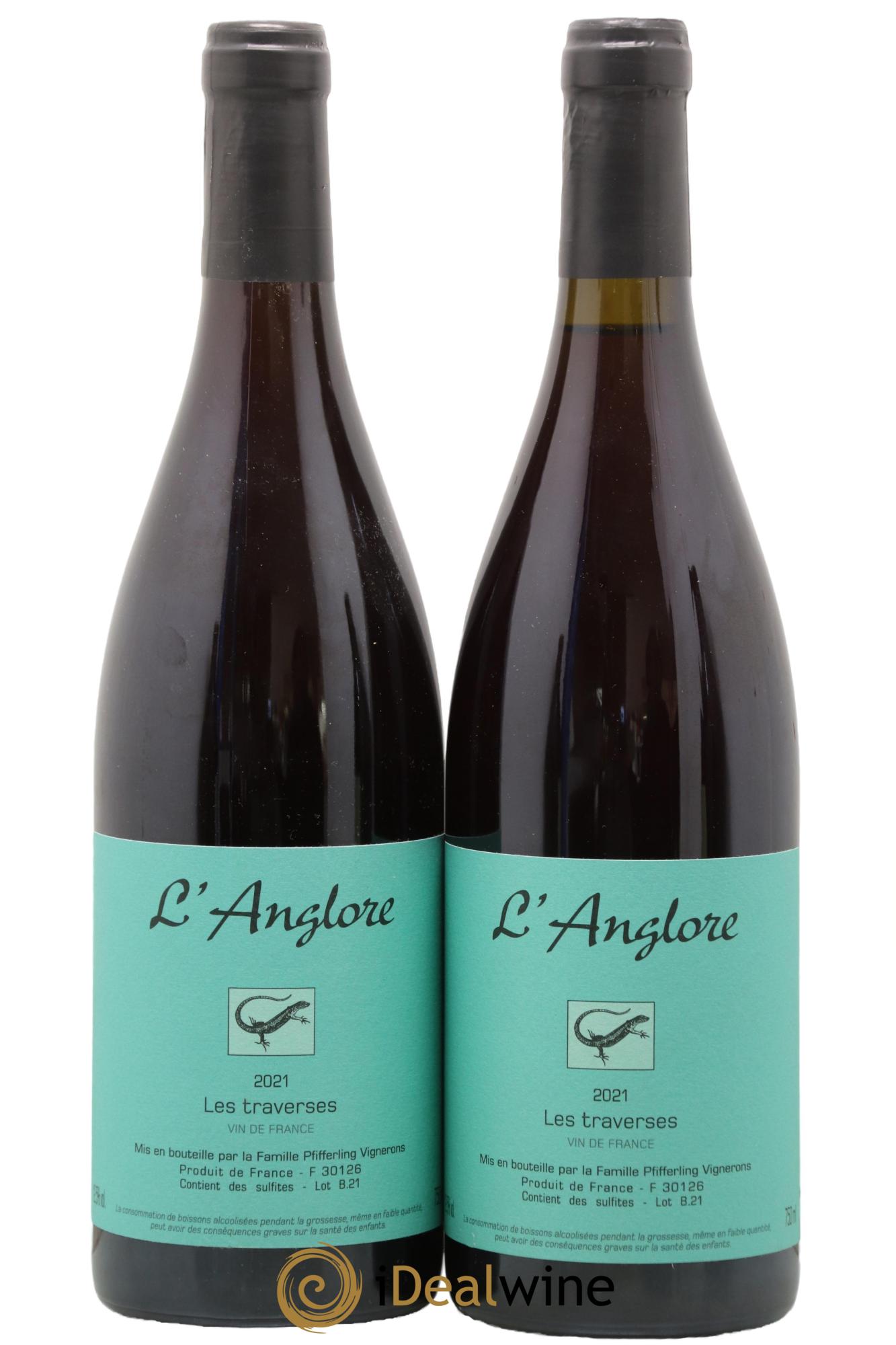 Vin de France Les Traverses L'Anglore 2021 - Lot de 2 bouteilles - 0