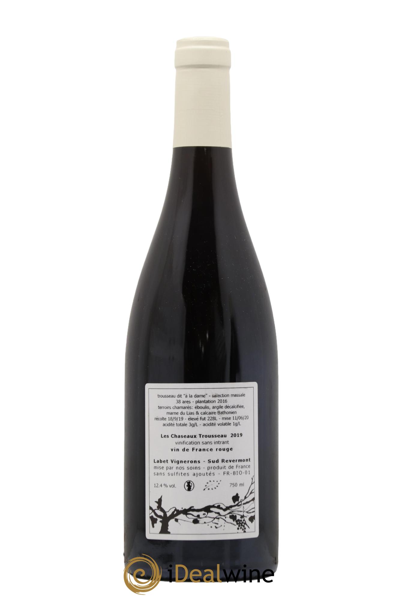 Côtes du Jura Trousseau Les Chaseaux Romain - Julien  - Charline Labet  2019 - Lot de 1 bouteille - 1