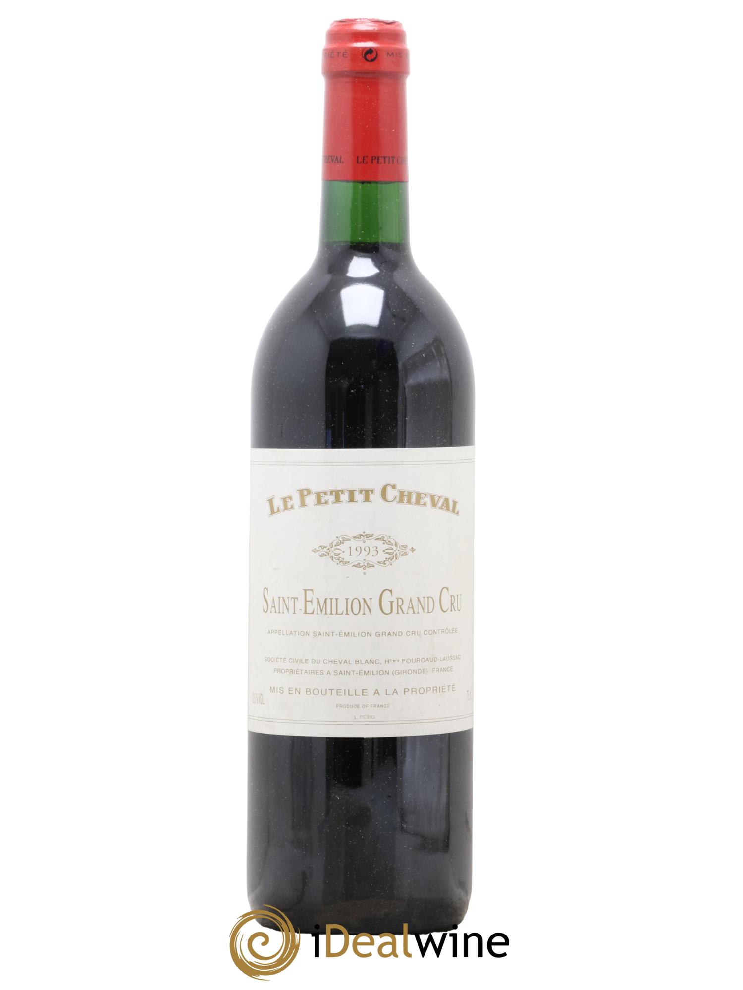 Le Petit Cheval Second Vin  1993 - Lot de 1 bouteille - 0