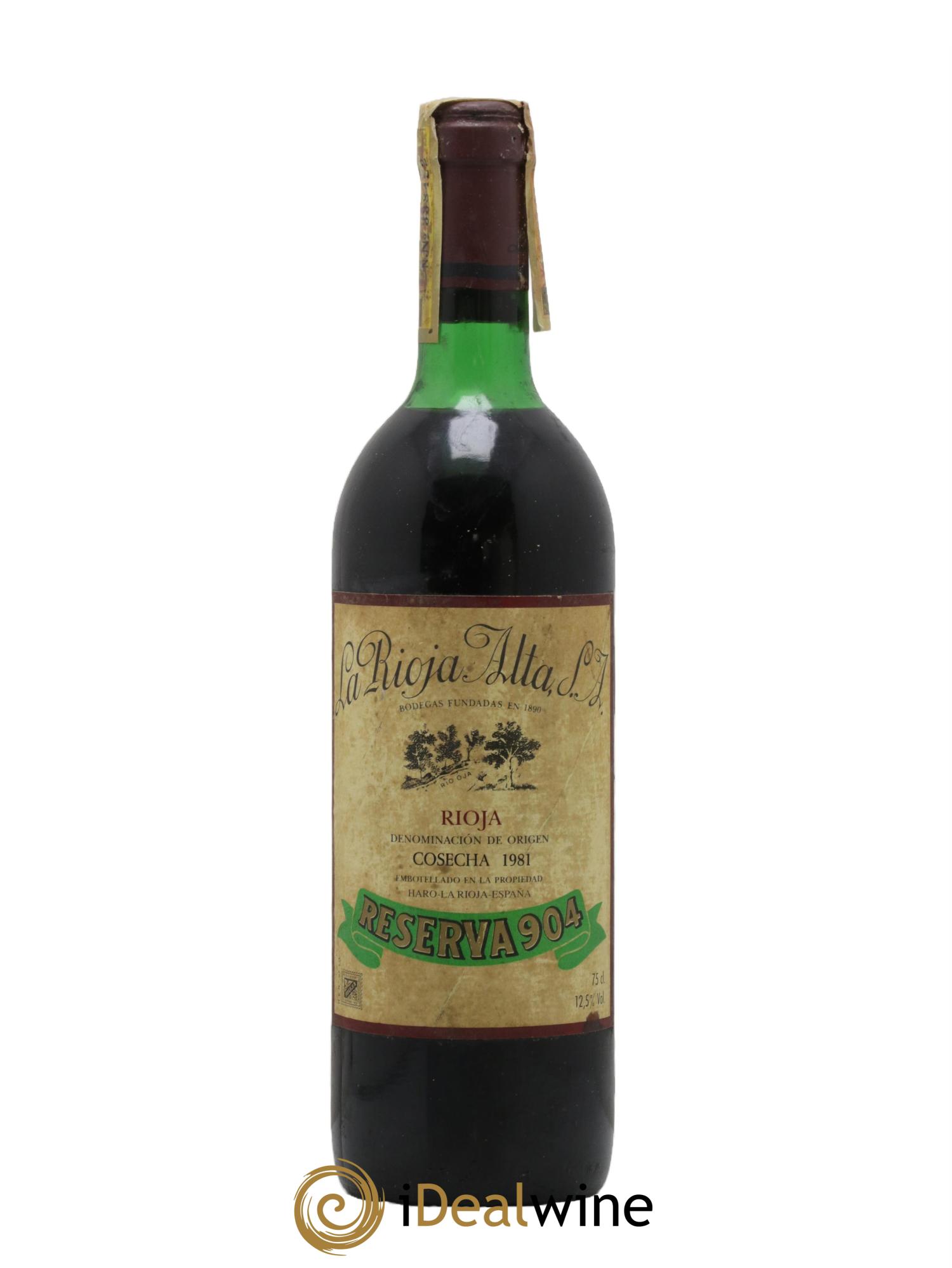 Rioja DOCa Gran Reserva 904 La Rioja Alta 1981 - Lot de 1 bouteille - 0