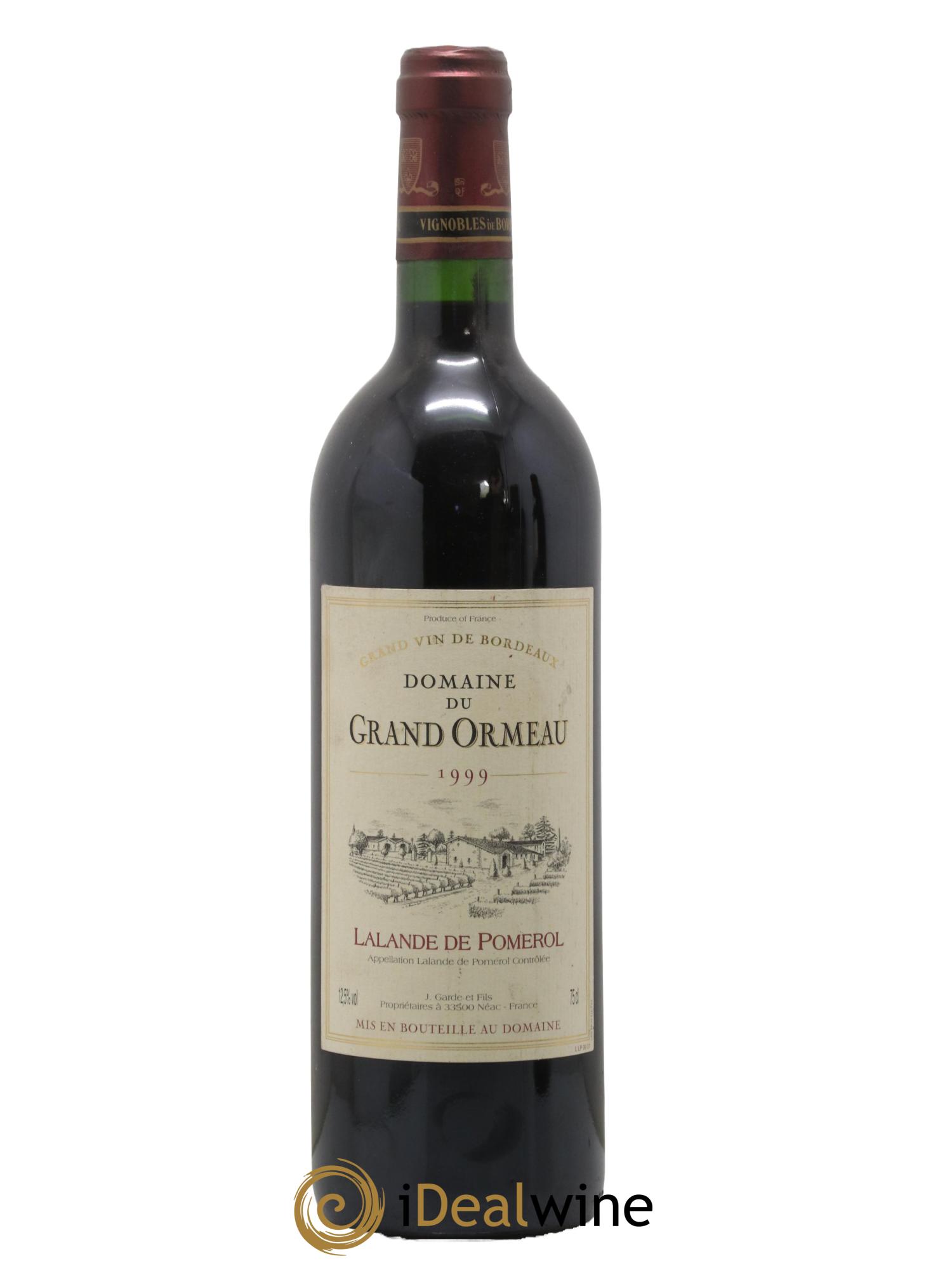 Lalande-de-Pomerol Domaine du Grand Ormeau 1999 - Posten von 1 Flasche - 0