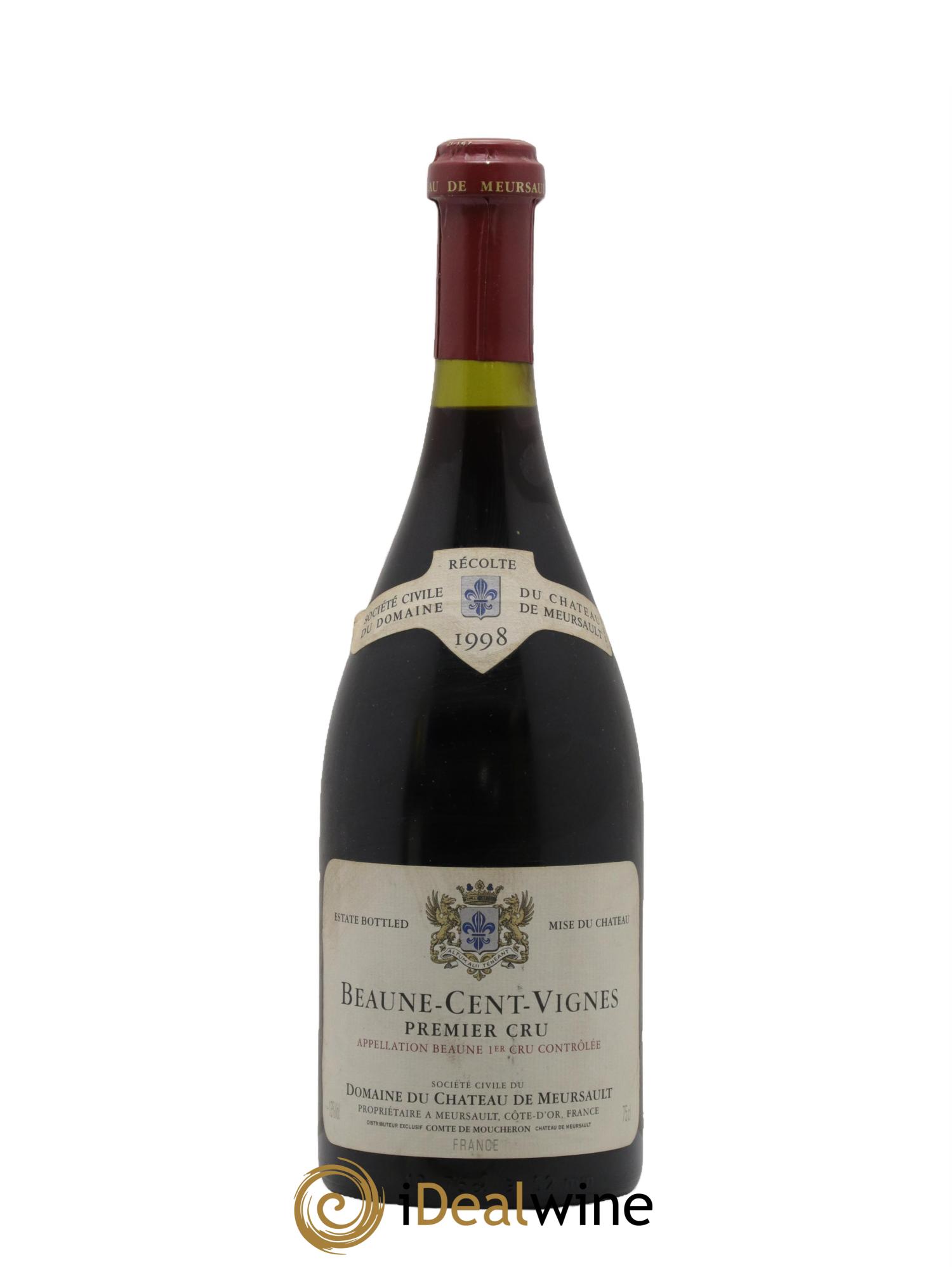 Beaune 1er Cru Les Cent Vignes Château de Meursault 1998 - Posten von 1 Flasche - 0