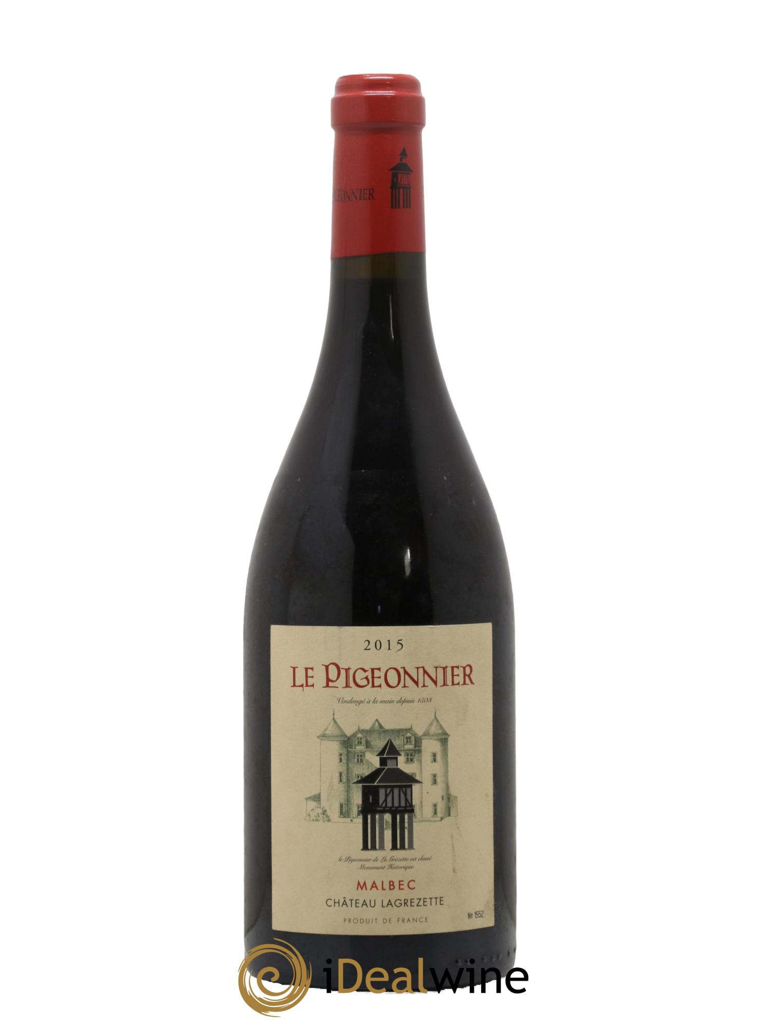 Cahors Château Lagrezette Le Pigeonnier Alain Dominique Perrin 2015 - Lot de 1 bouteille - 0