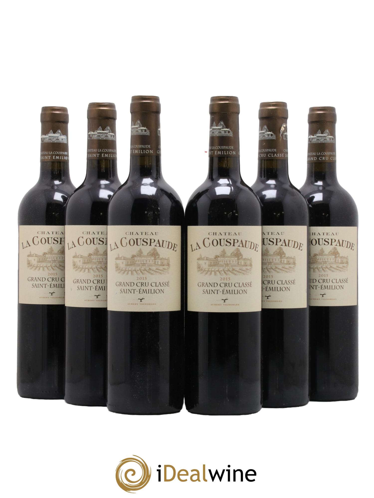 Château la Couspaude Grand Cru Classé  2015 - Lot de 6 bouteilles - 0