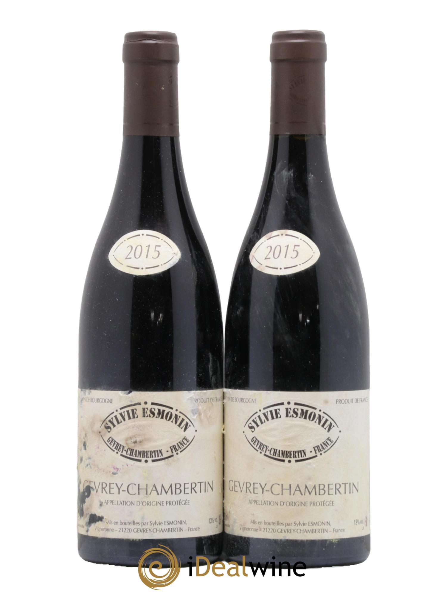 Gevrey-Chambertin Sylvie Esmonin 2015 - Lotto di 2 bottiglie - 0