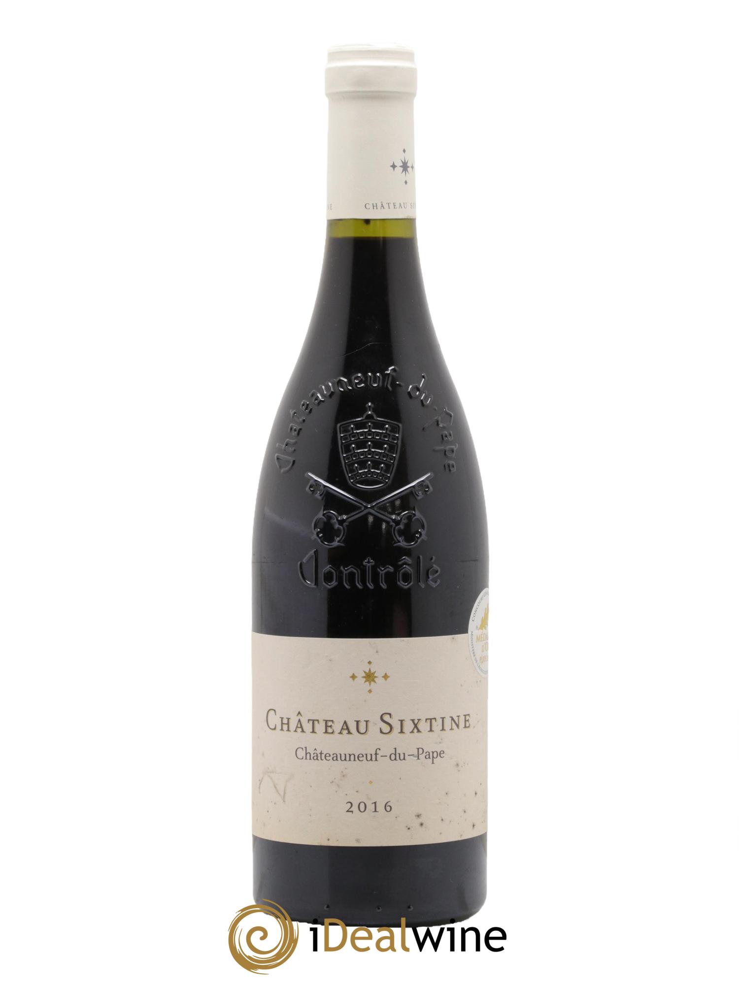 Châteauneuf-du-Pape Château Sixtine 2016 - Posten von 1 Flasche - 0