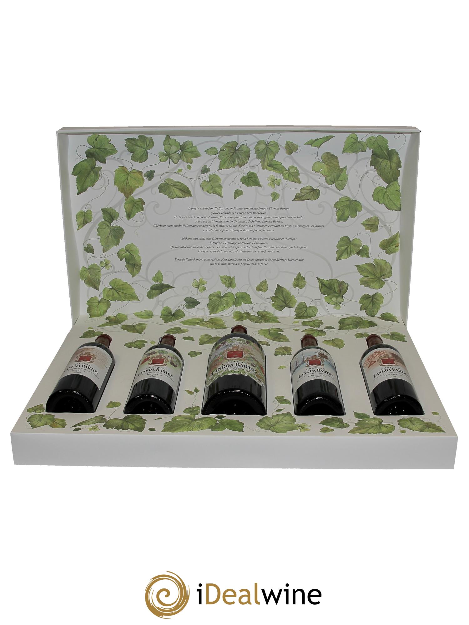 Coffret Langoa Barton 200 ans 3ème Grand Cru Classé (CBO a partir de 5 bts) - Lot de 5 bouteilles - 0