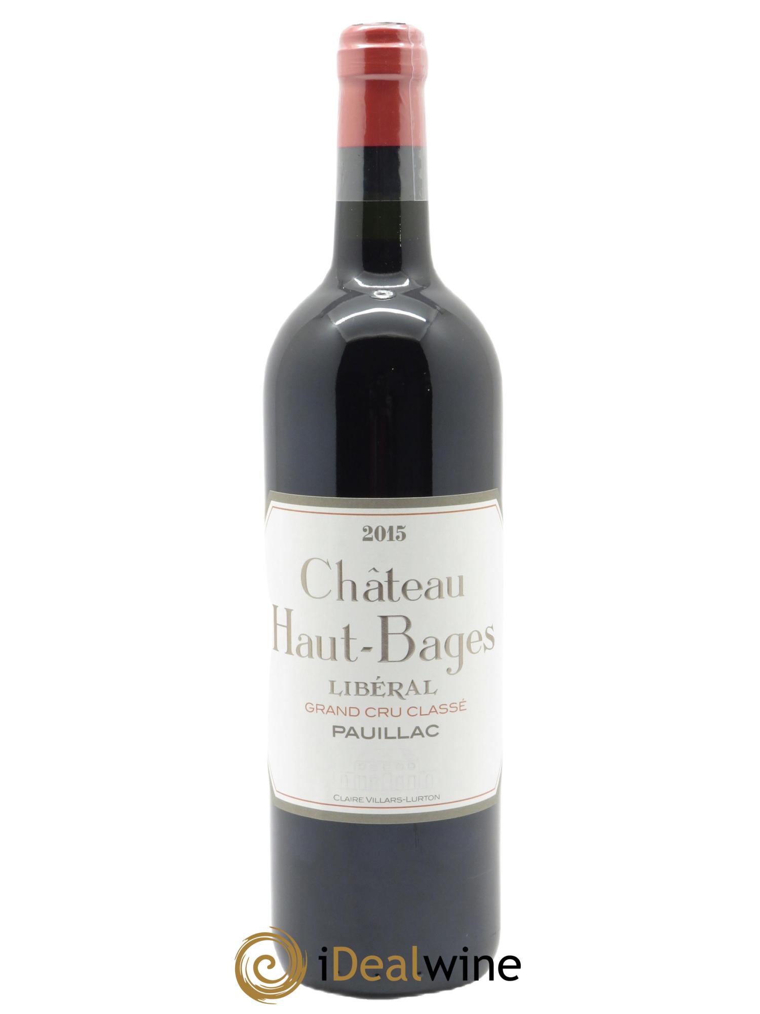 Château Haut Bages Libéral 5ème Grand Cru Classé (Original-holzkiste ab 12 bts) 2015 - Posten von 1 Flasche - 0