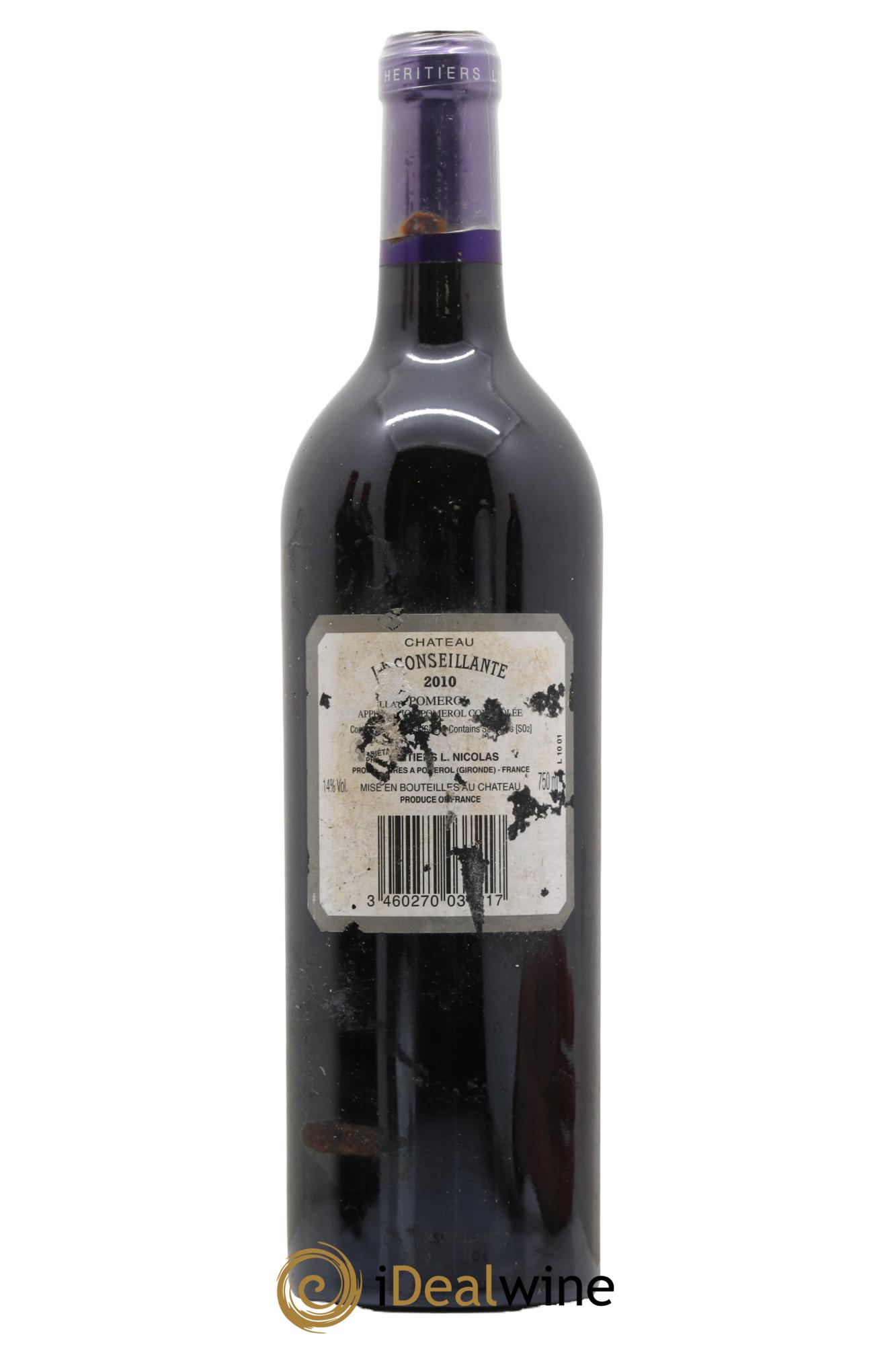 Château la Conseillante 2010 - Lot de 1 bouteille - 1