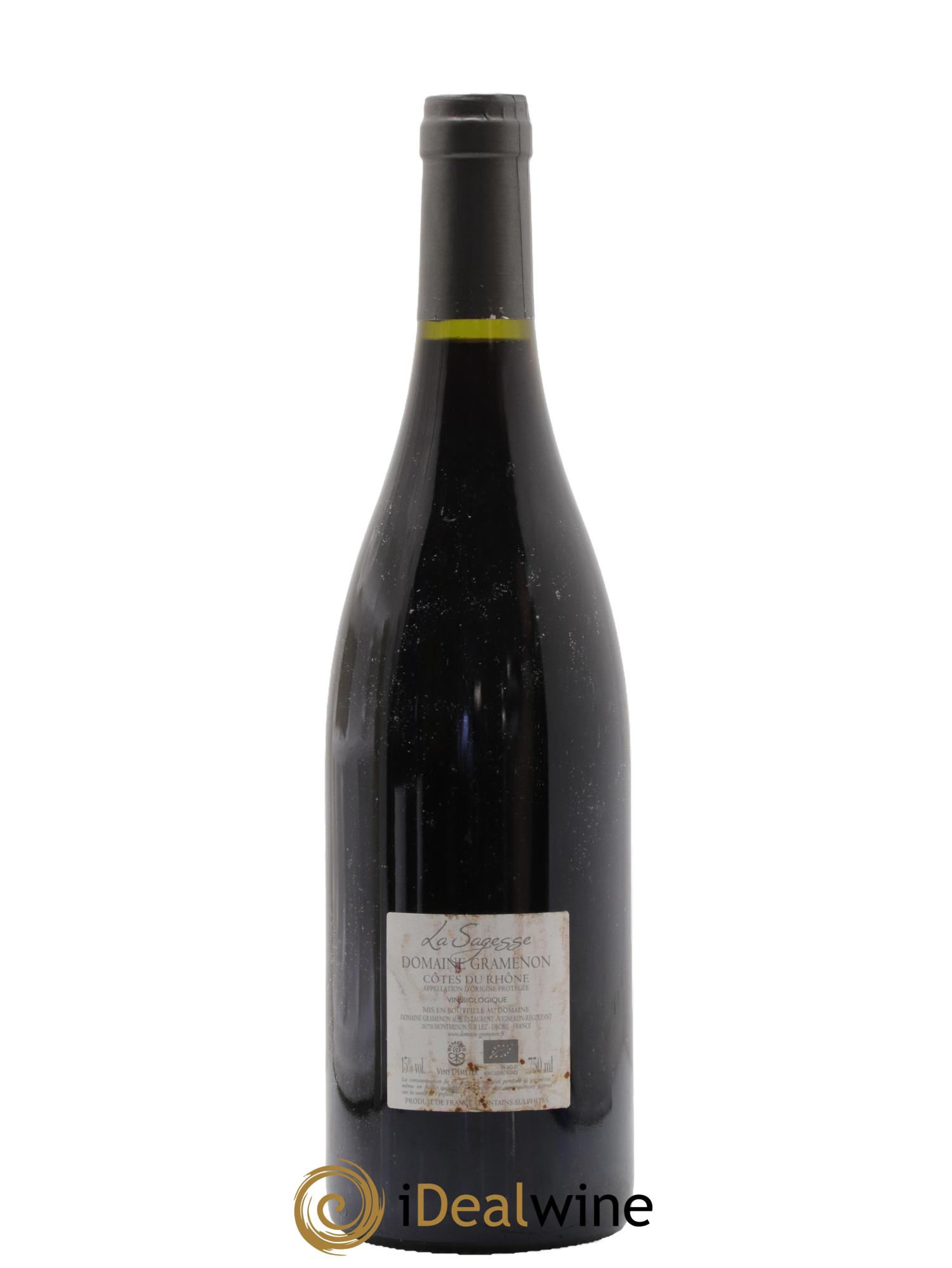 Côtes du Rhône La Sagesse Gramenon (Domaine) 2017 - Posten von 1 Flasche - 1