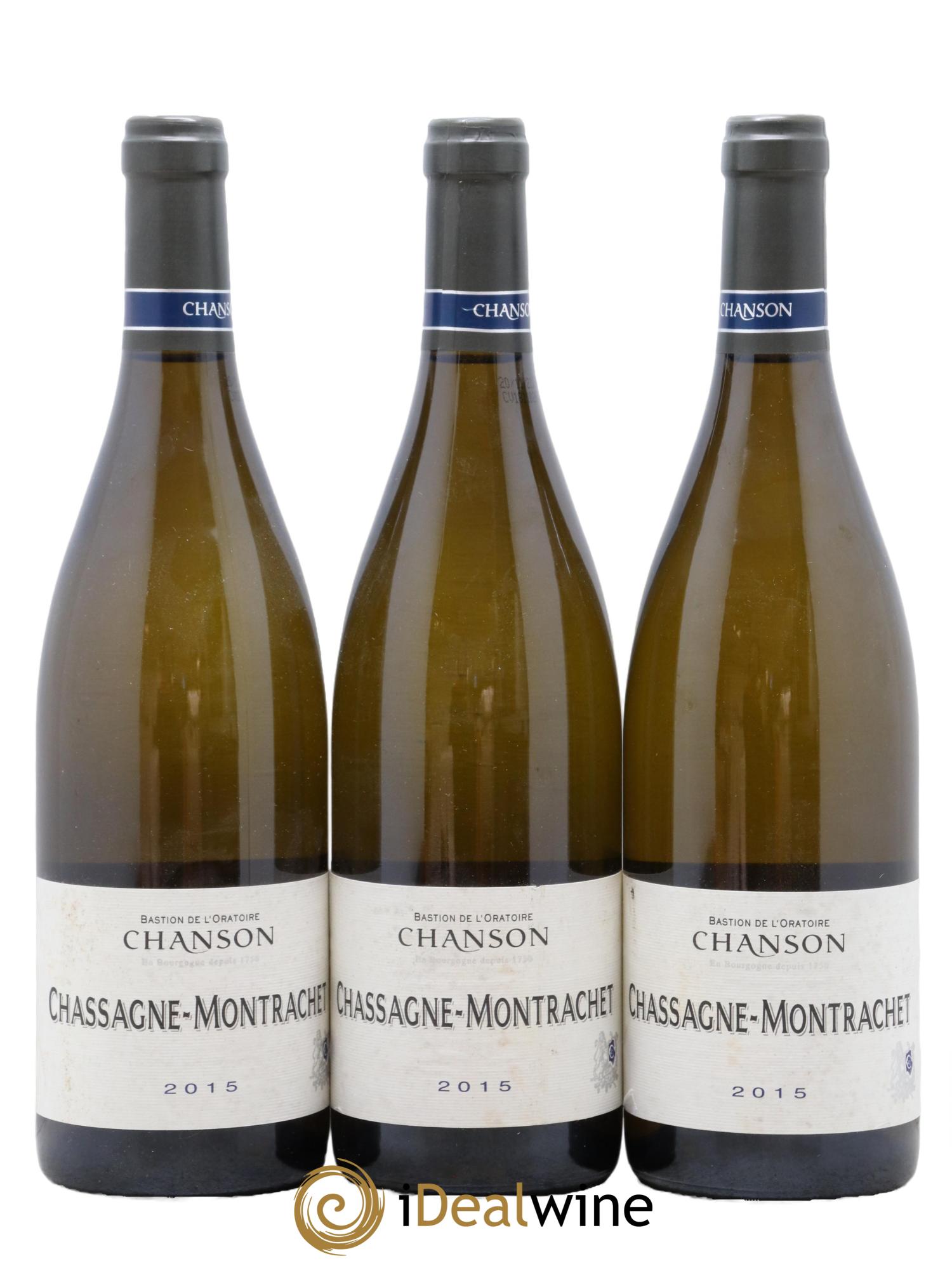 Chassagne-Montrachet Chanson 2015 - Lot de 3 bouteilles - 0