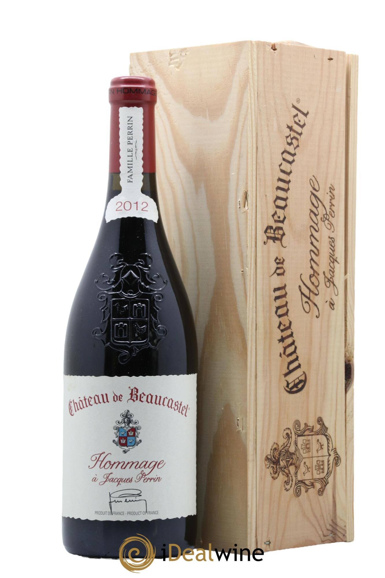 Châteauneuf-du-Pape Château de Château de Beaucastel Hommage à Jacques Perrin Famille Perrin 2012 - Posten von 1 Flasche - 0