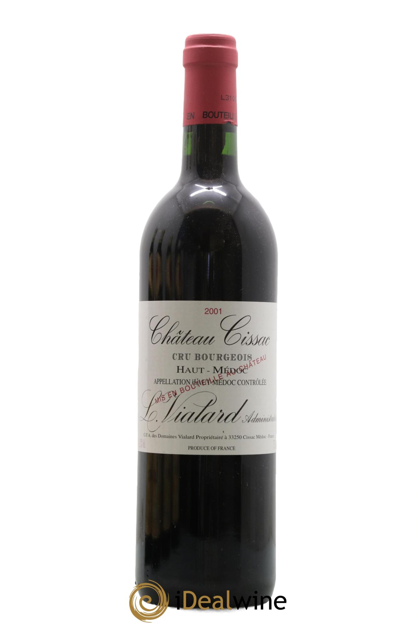 Château Cissac Cru Bourgeois 2001 - Lot of 1 bottle - 0