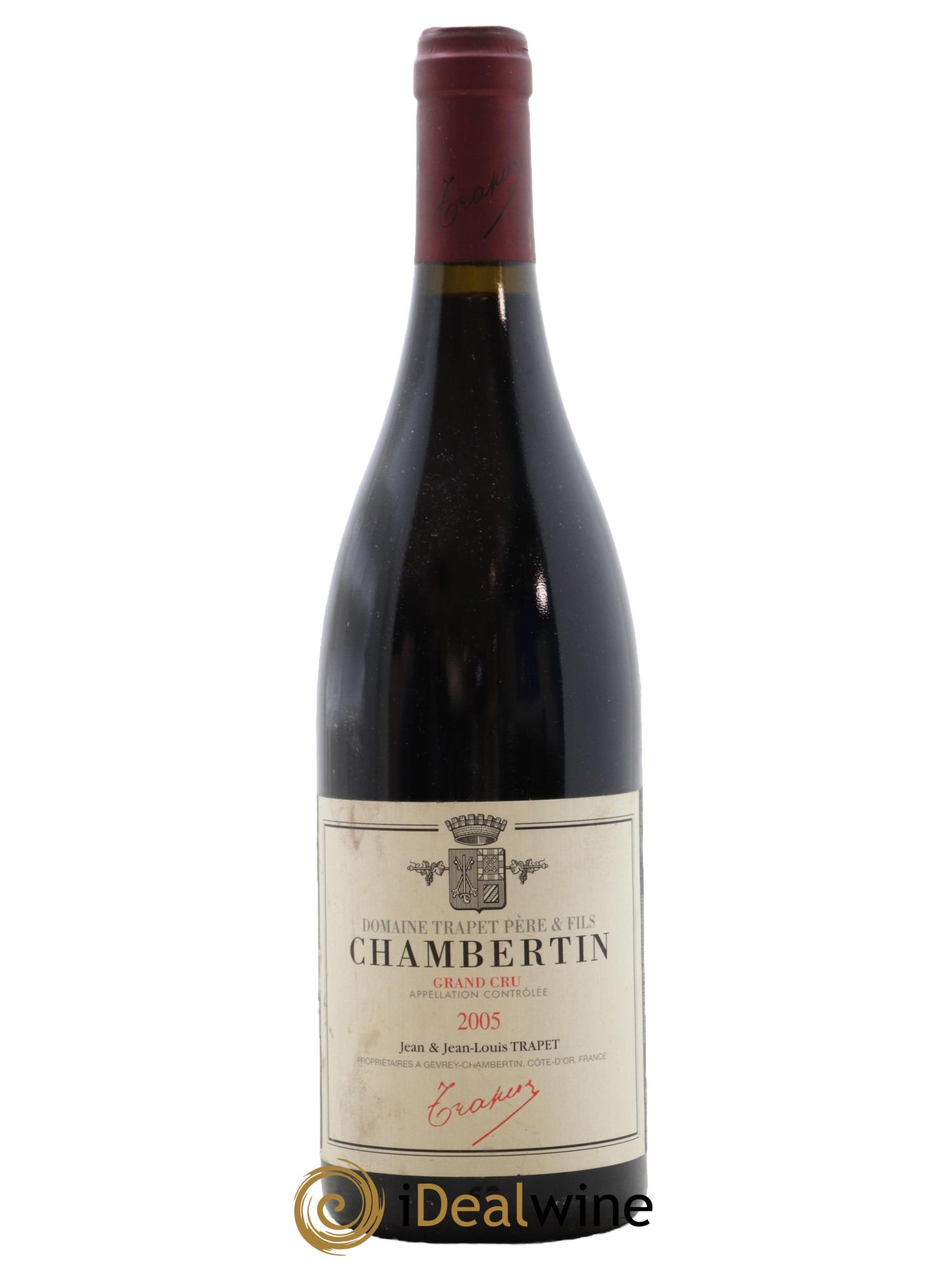 Chambertin Grand Cru Domaine Trapet 2005 - Lot de 1 bouteille - 0