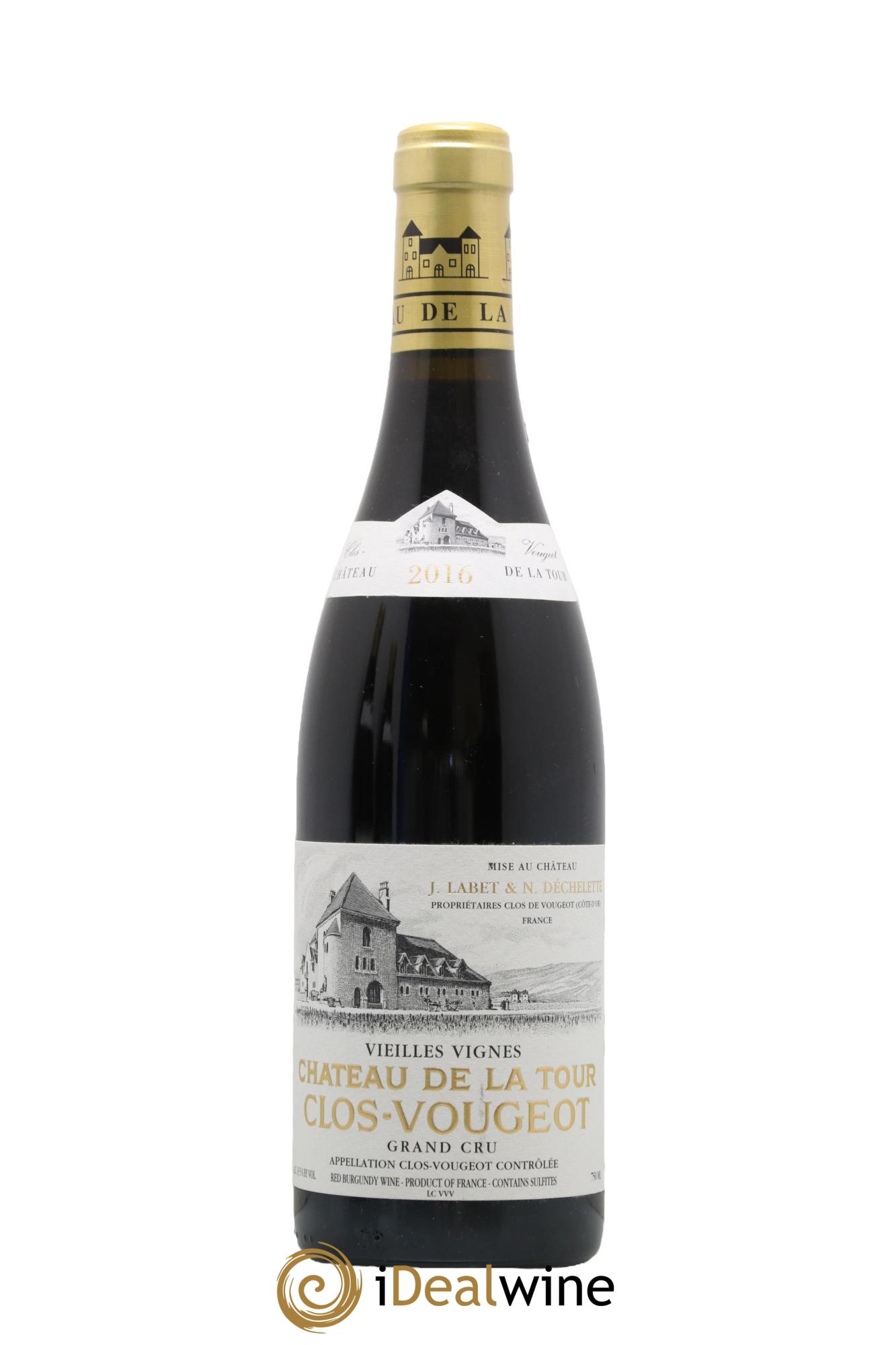 Clos de Vougeot Grand Cru Vieilles Vignes Château de La Tour 2016 - Lotto di 1 bottiglia - 0