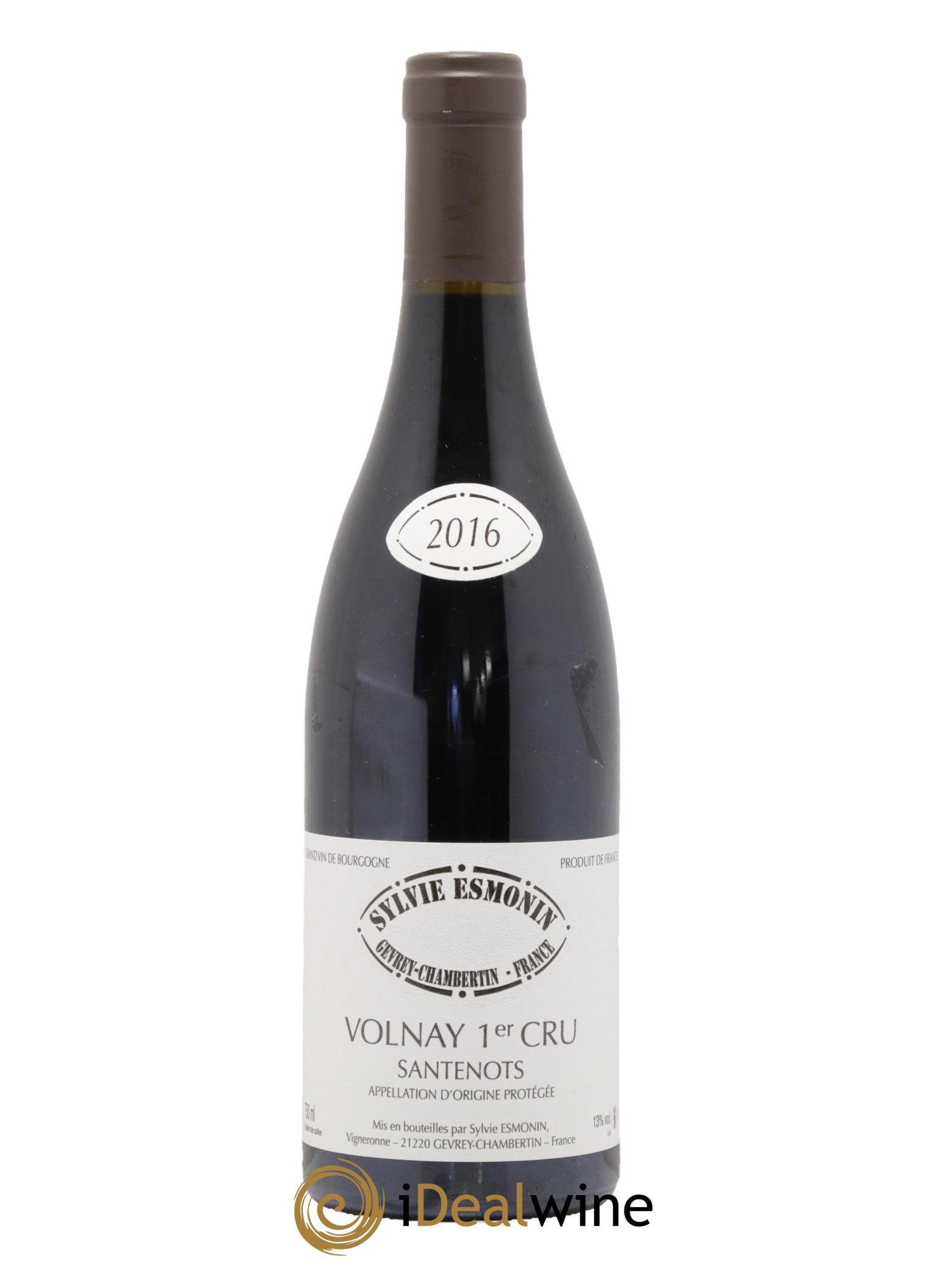 Volnay 1er Cru Santenots Sylvie Esmonin 2016 - Lot de 1 bouteille - 0