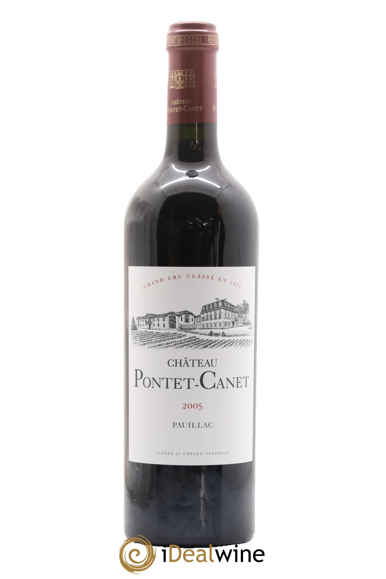 Château Pontet Canet 5ème Grand Cru Classé 2005 - Lot de 1 bouteille - 0