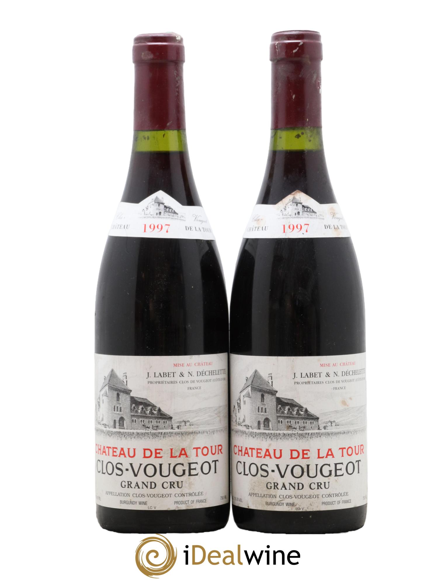 Clos de Vougeot Grand Cru Château de La Tour 1997 - Lotto di 2 bottiglie - 0