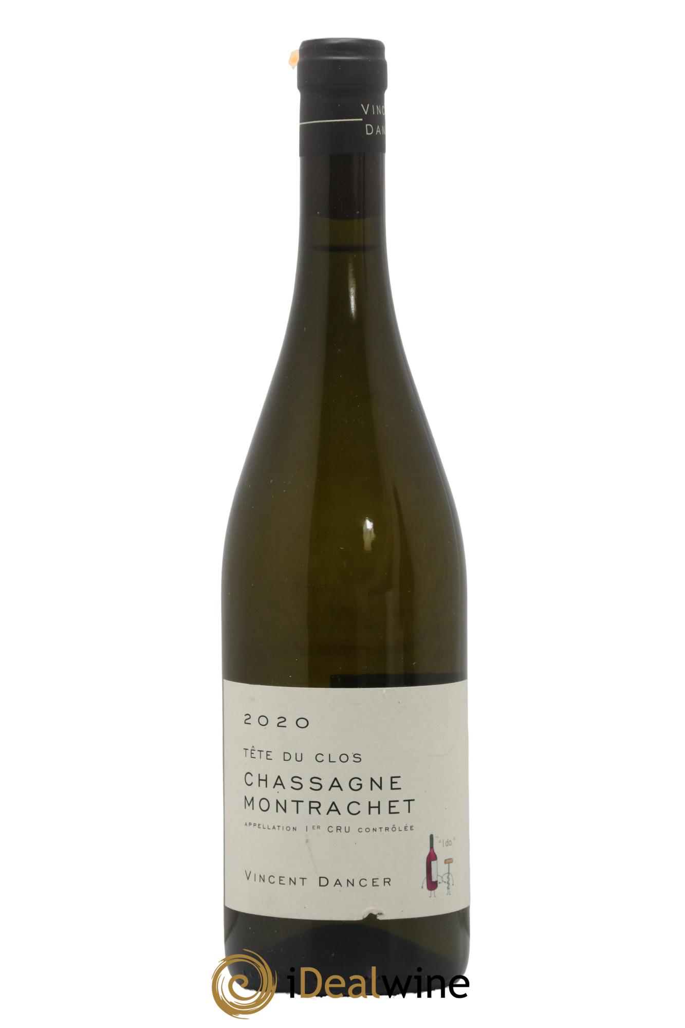 Chassagne-Montrachet 1er Cru (Morgeot) Tête du Clos Vincent Dancer  2020 - Lot de 1 bouteille - 0