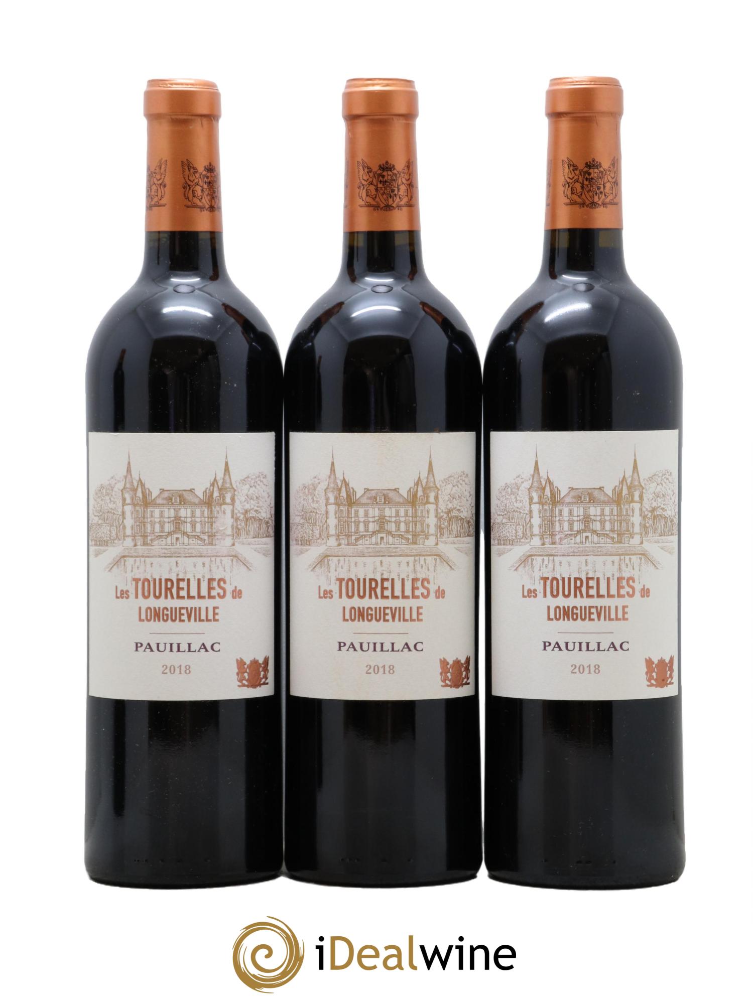 Les Tourelles de Longueville Second Vin 2018 - Lotto di 3 bottiglie - 0