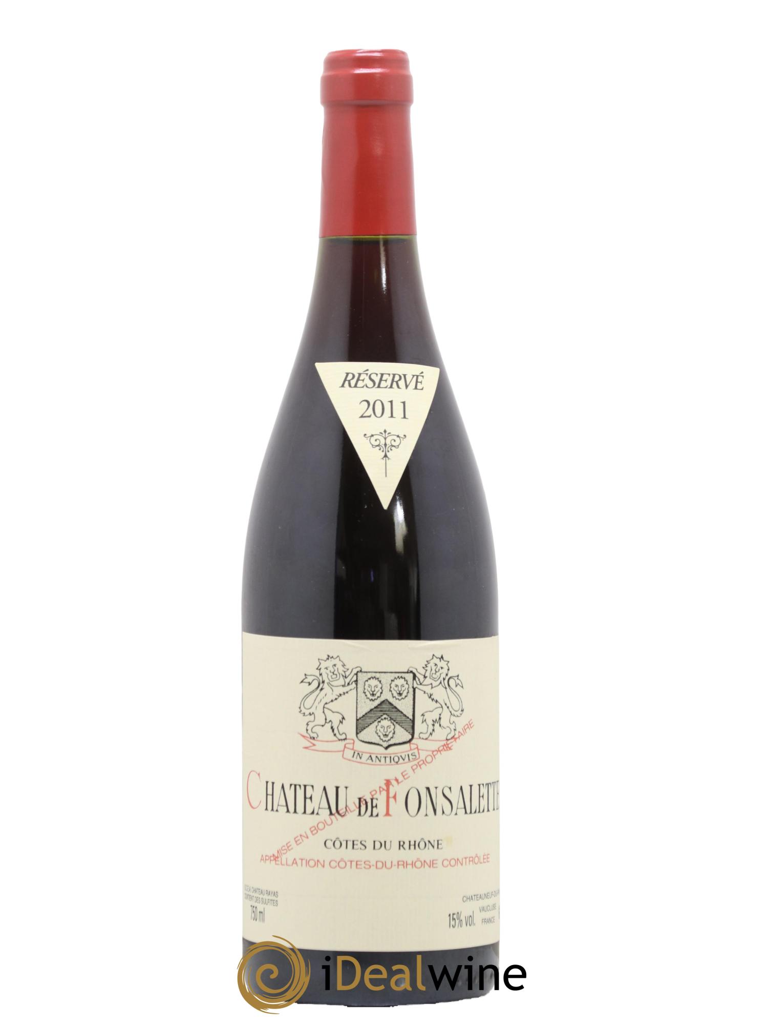 Côtes du Rhône Château de Fonsalette Emmanuel Reynaud 2011 - Lot de 1 bouteille - 0