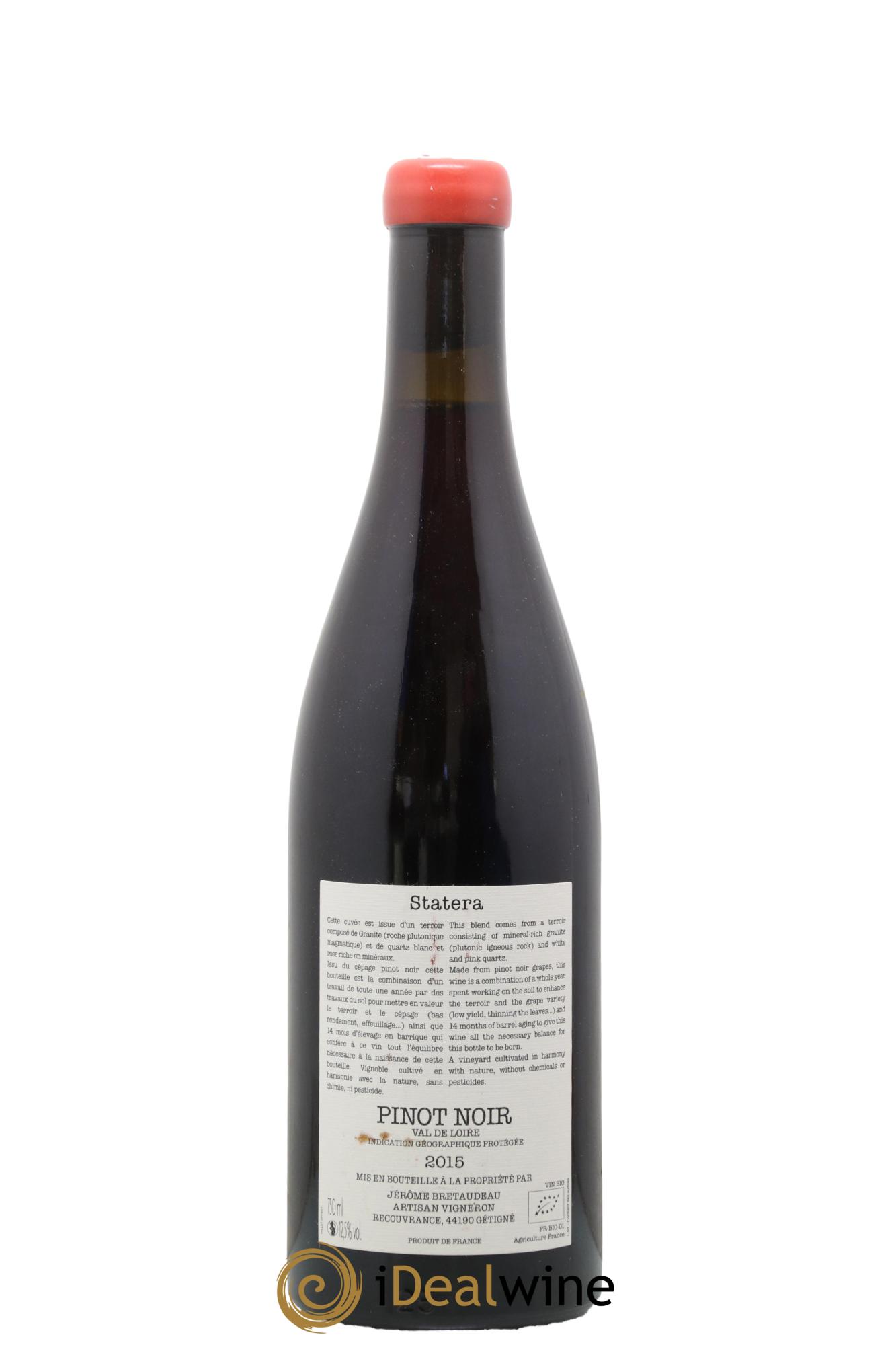 Vin de France Statera Jérôme Bretaudeau - Domaine de Bellevue  2015 - Lotto di 1 bottiglia - 1