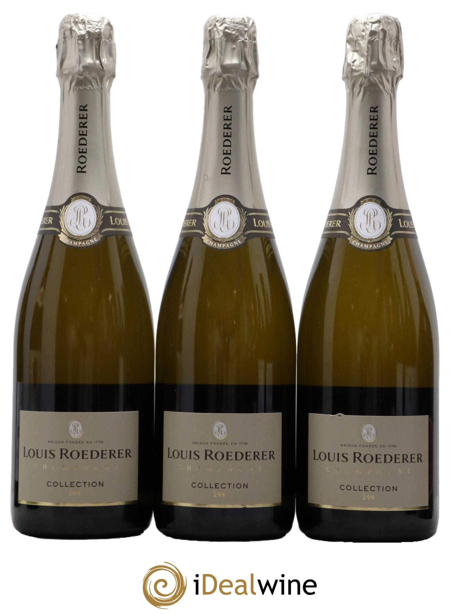 Collection 244 Brut Louis Roederer  - Lot de 3 bouteilles - 0