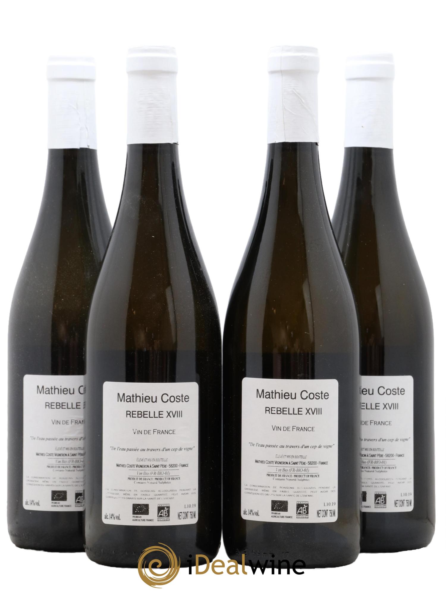 Vin de France Rebelle Mathieu Coste 2018 - Posten von 4 Flaschen - 1