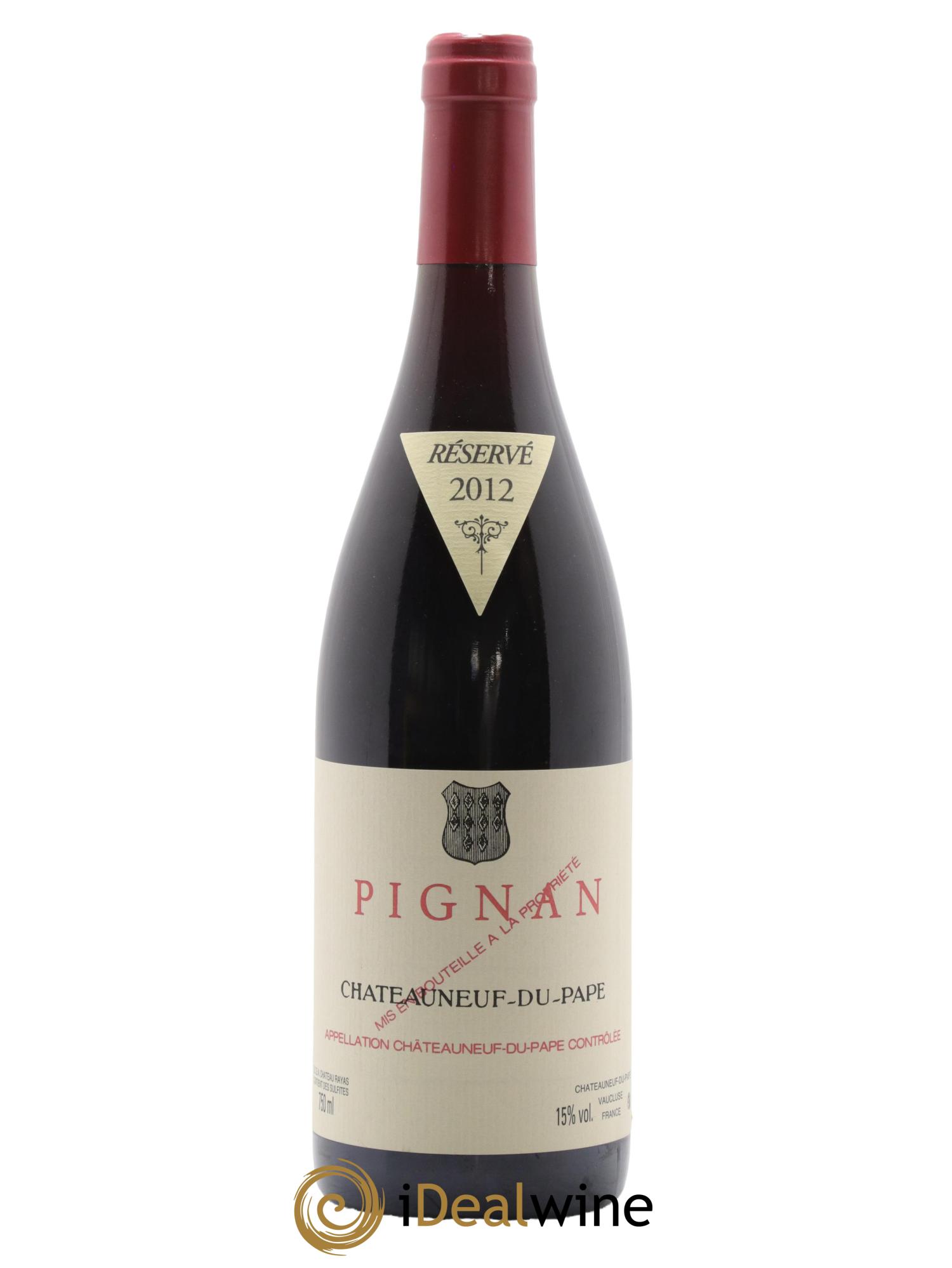 Châteauneuf-du-Pape Pignan Emmanuel Reynaud 2012 - Lot de 1 bouteille - 0