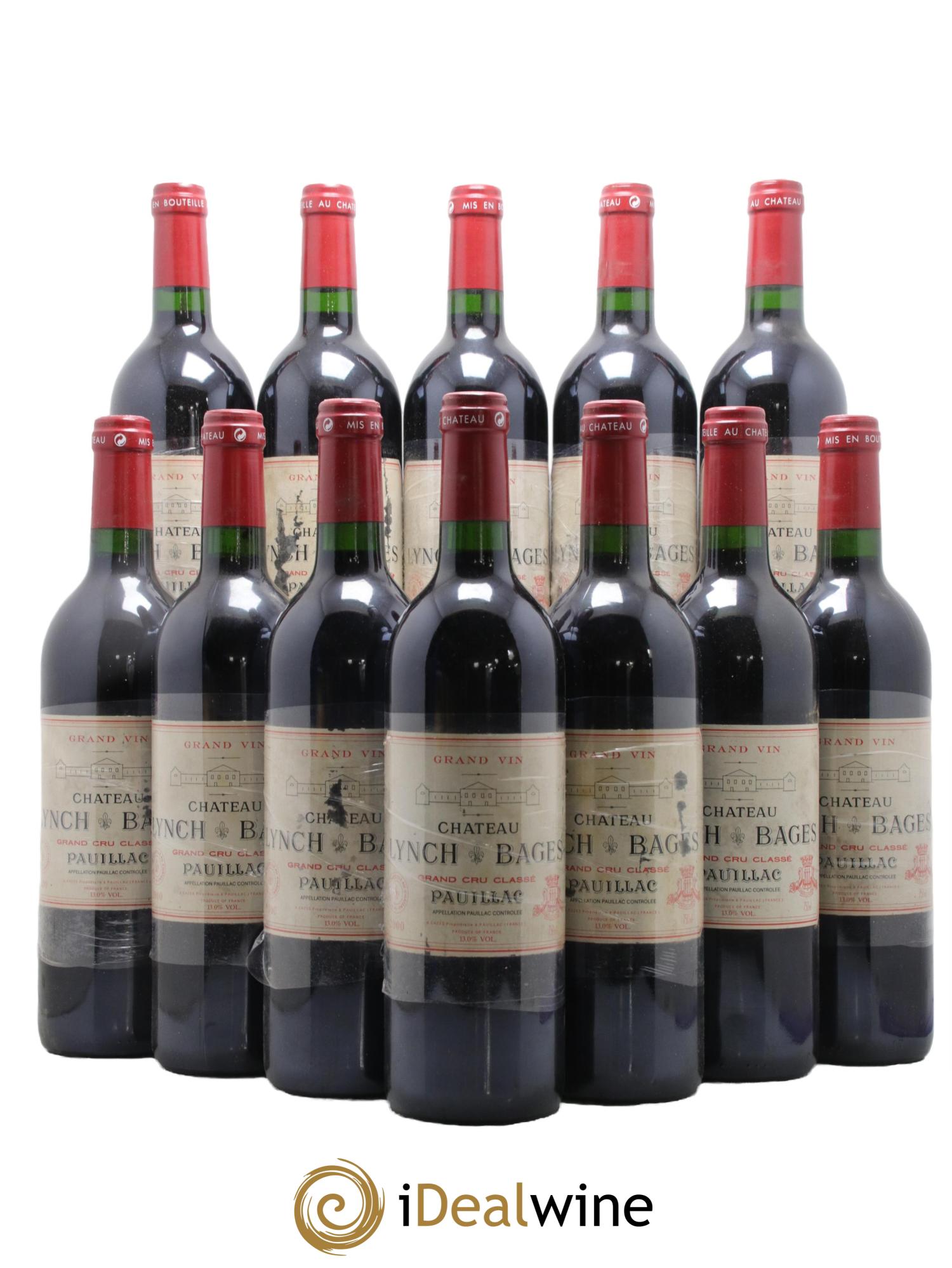 Château Lynch Bages 5ème Grand Cru Classé 2000 - Lot de 12 bouteilles - 0