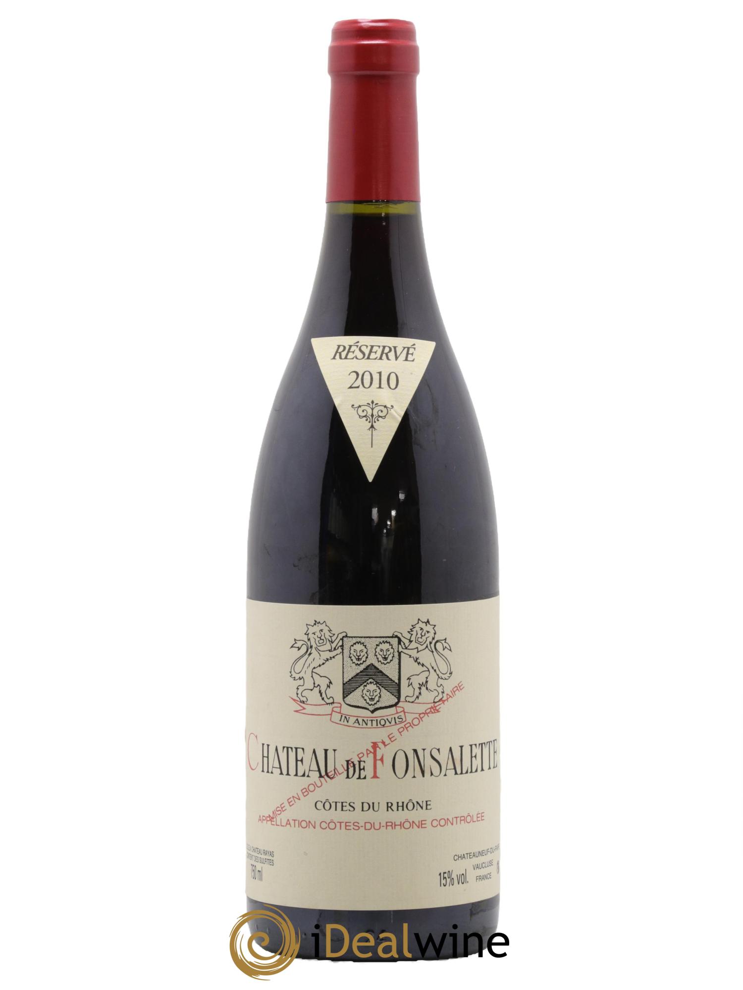 Côtes du Rhône Château de Fonsalette Emmanuel Reynaud 2010 - Posten von 1 Flasche - 0