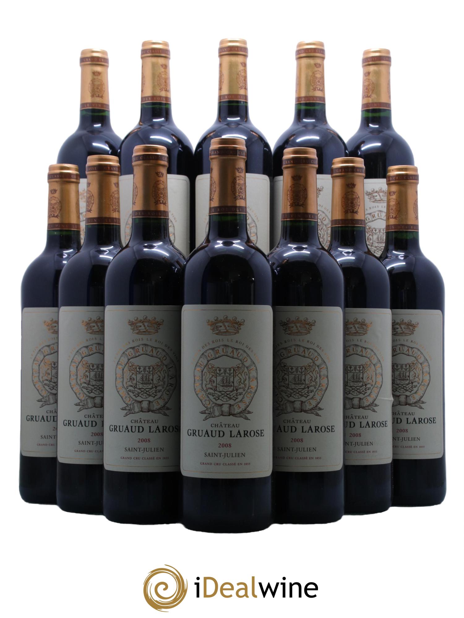 Château Gruaud Larose 2ème Grand Cru Classé  2008 - Lotto di 12 bottiglie - 0