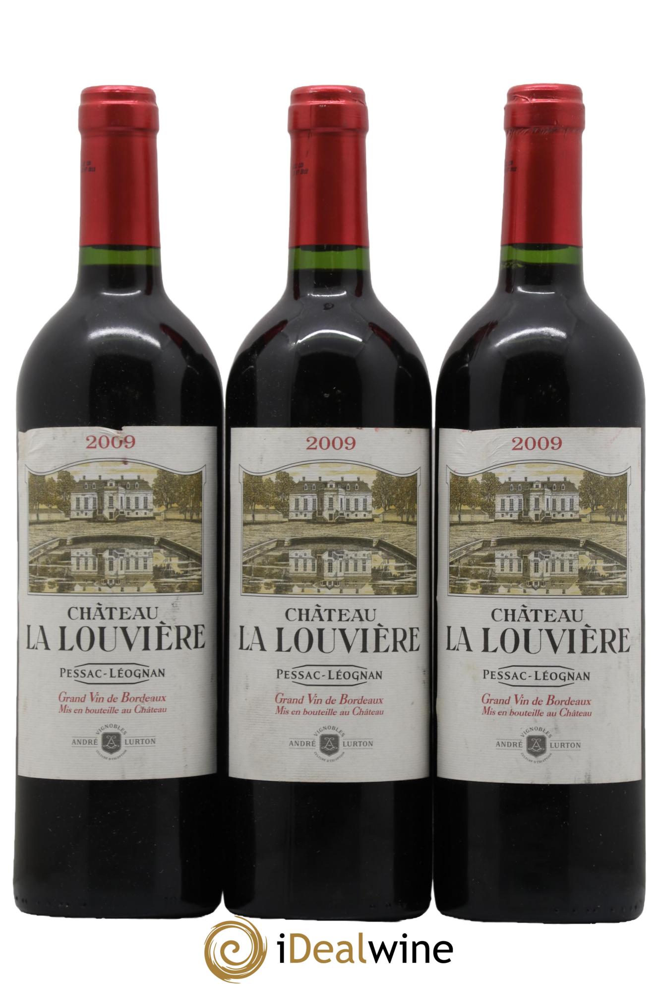 Château la Louvière 2009 - Lot of 3 bottles - 0