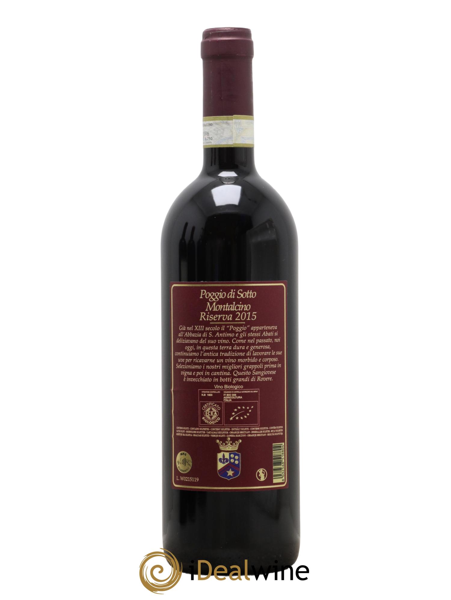 Brunello di Montalcino Riserva Poggio di Sotto 2015 - Lotto di 1 bottiglia - 1