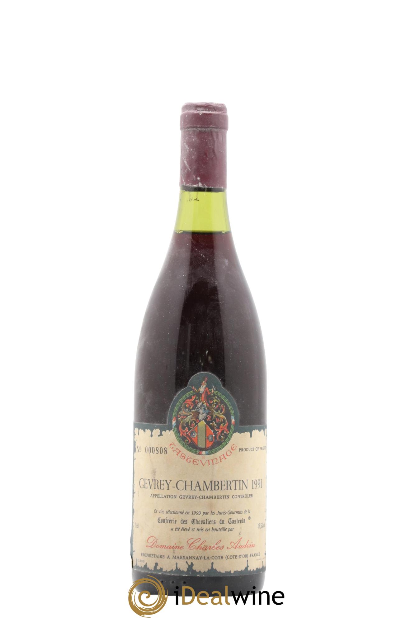 Gevrey-Chambertin Tastevinage Domaine Charles Audoin 1991 - Lotto di 1 bottiglia - 0