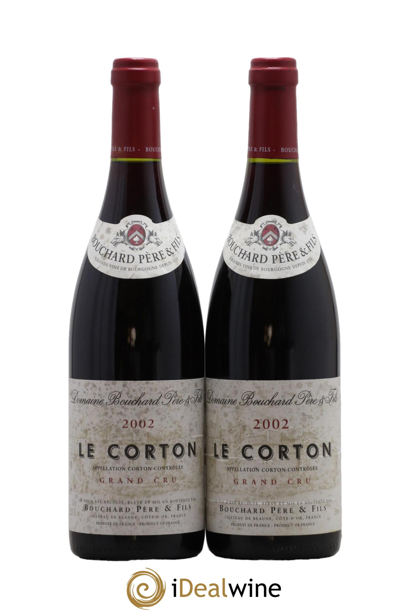 Corton Le Corton Bouchard Père & Fils 2002 - Lotto di 2 bottiglie - 0